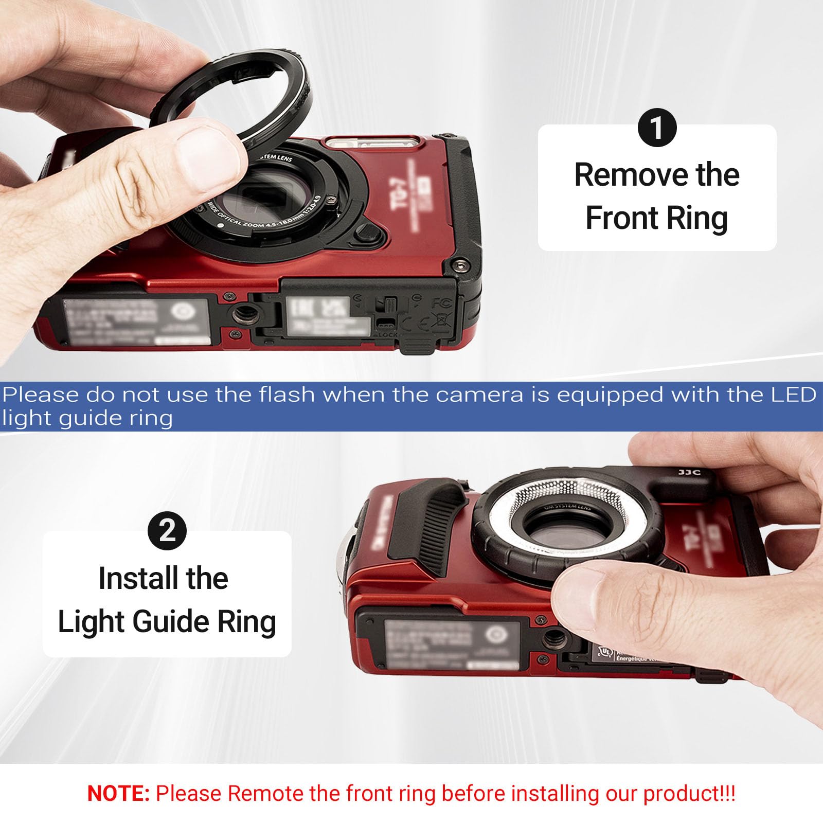 Amazon | JJC LEDライトガイドリング オリンパス TG-7 TG-6 TG-5 TG-4