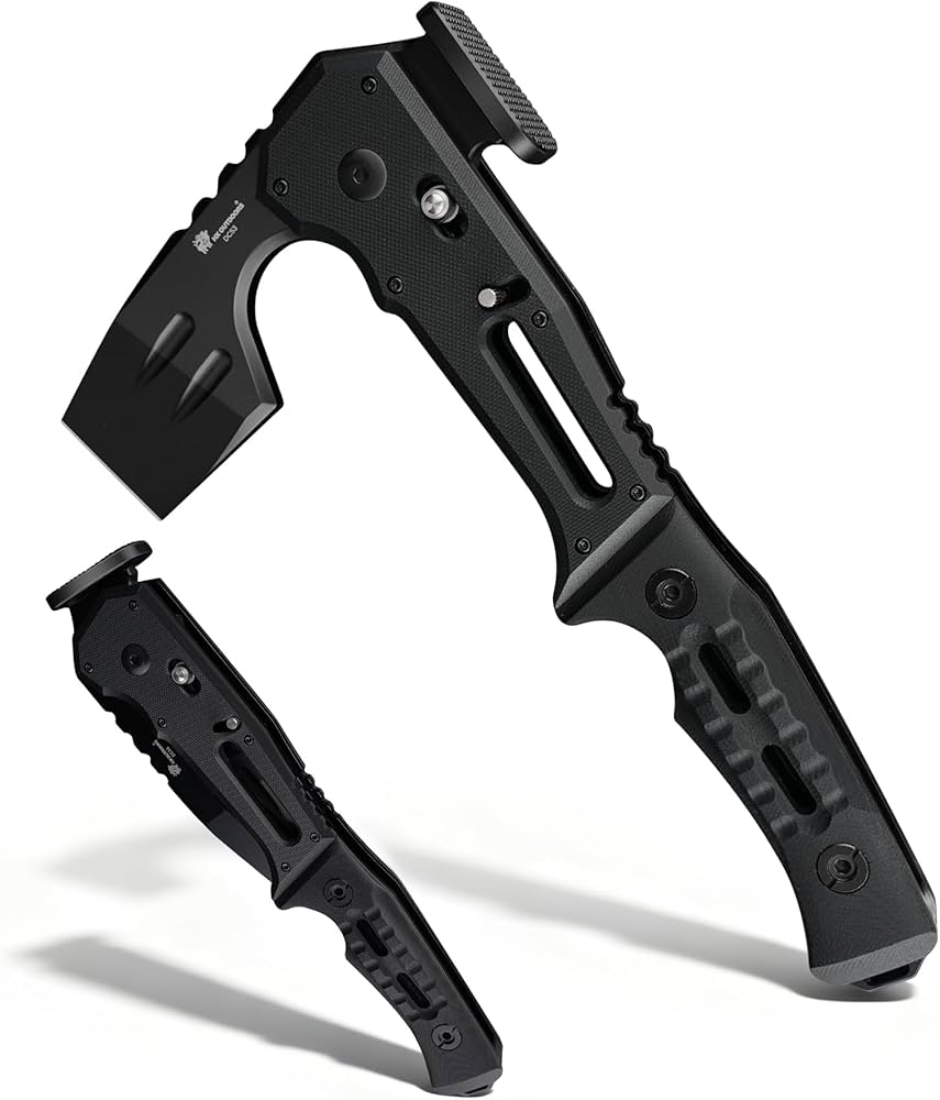 Amazon.com : HX OUTDOORS Folding Tactical Axe Survival Multitool