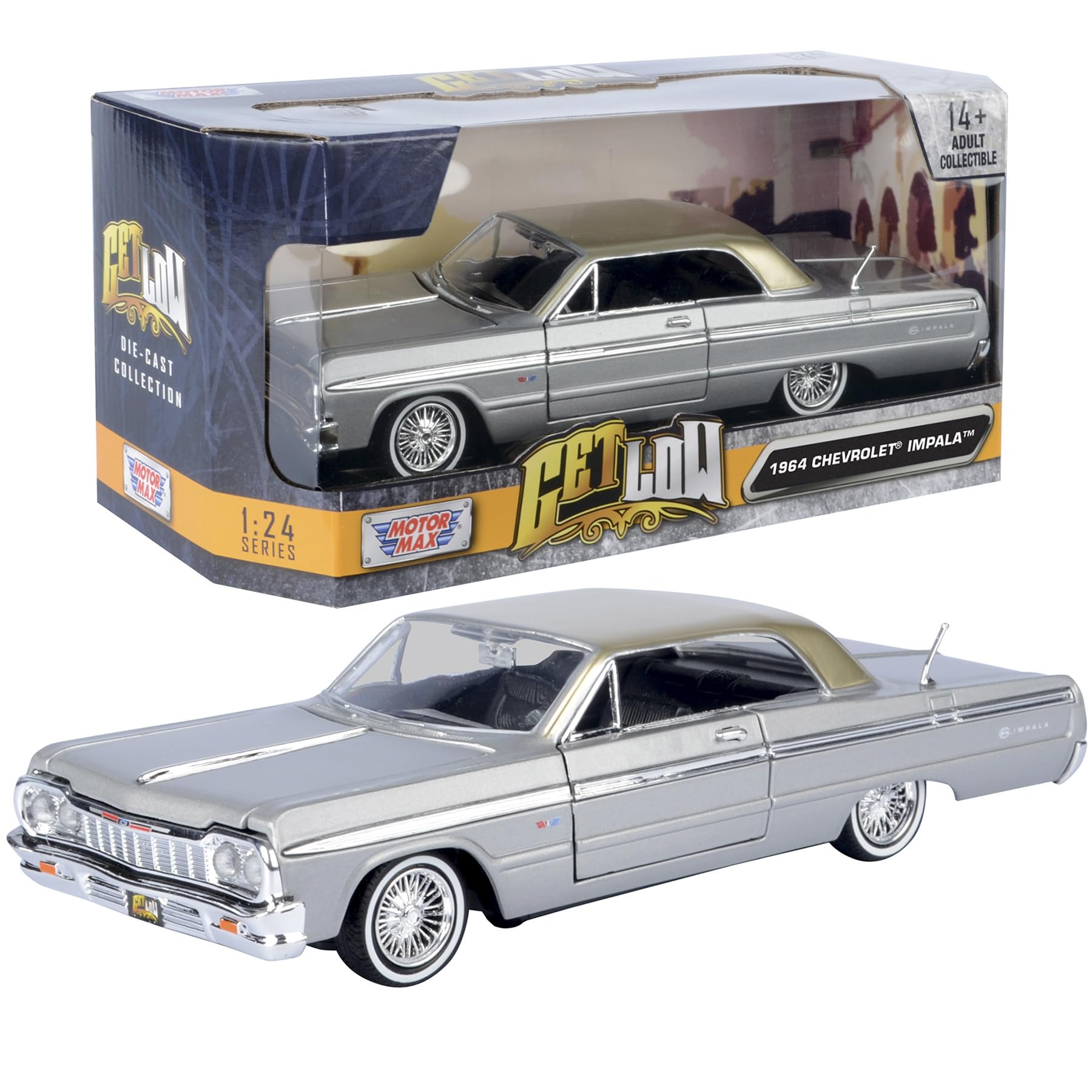 Amazon.com: Motormax 1964 Chervolet Impala Get Low Series 1/24