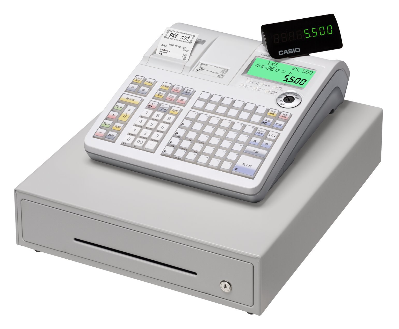 Amazon | カシオ レジスター 30部門 ネットレジ 中型ドロア 分離型 TE