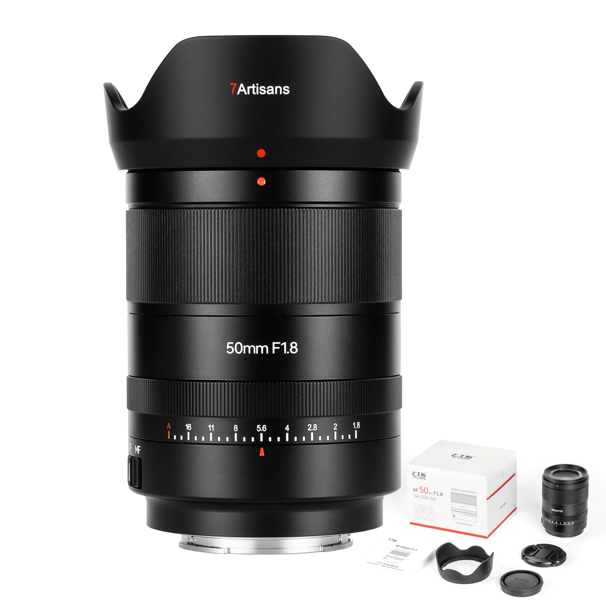 Amazon.com : 7artisans AF 50mm F1.8 Auto Focus Camera Lens for