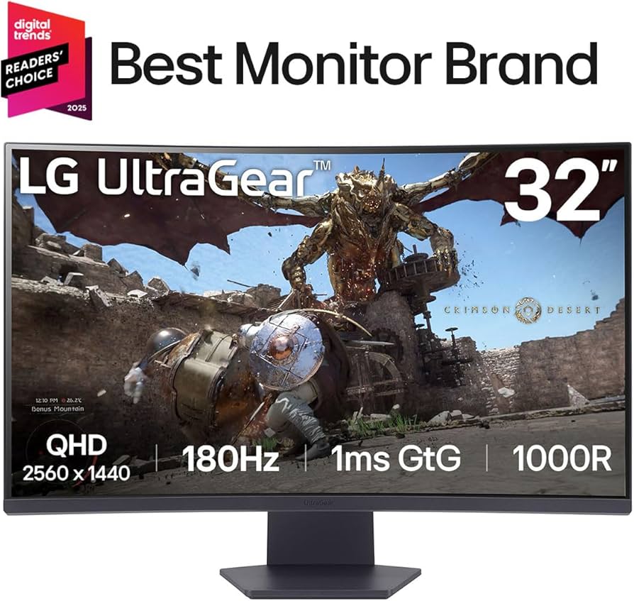 Amazon.com: LG 32GS60QC-B Ultragear 32-inch Curved Gaming Monitor