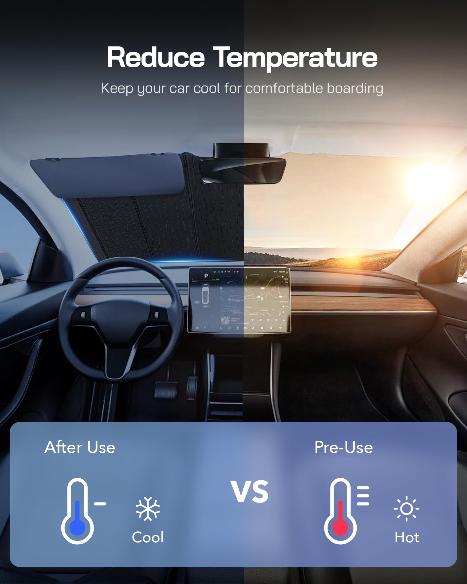 Amazon.co.jp: Pigenius フロントガラス サンシェード ポルシェ