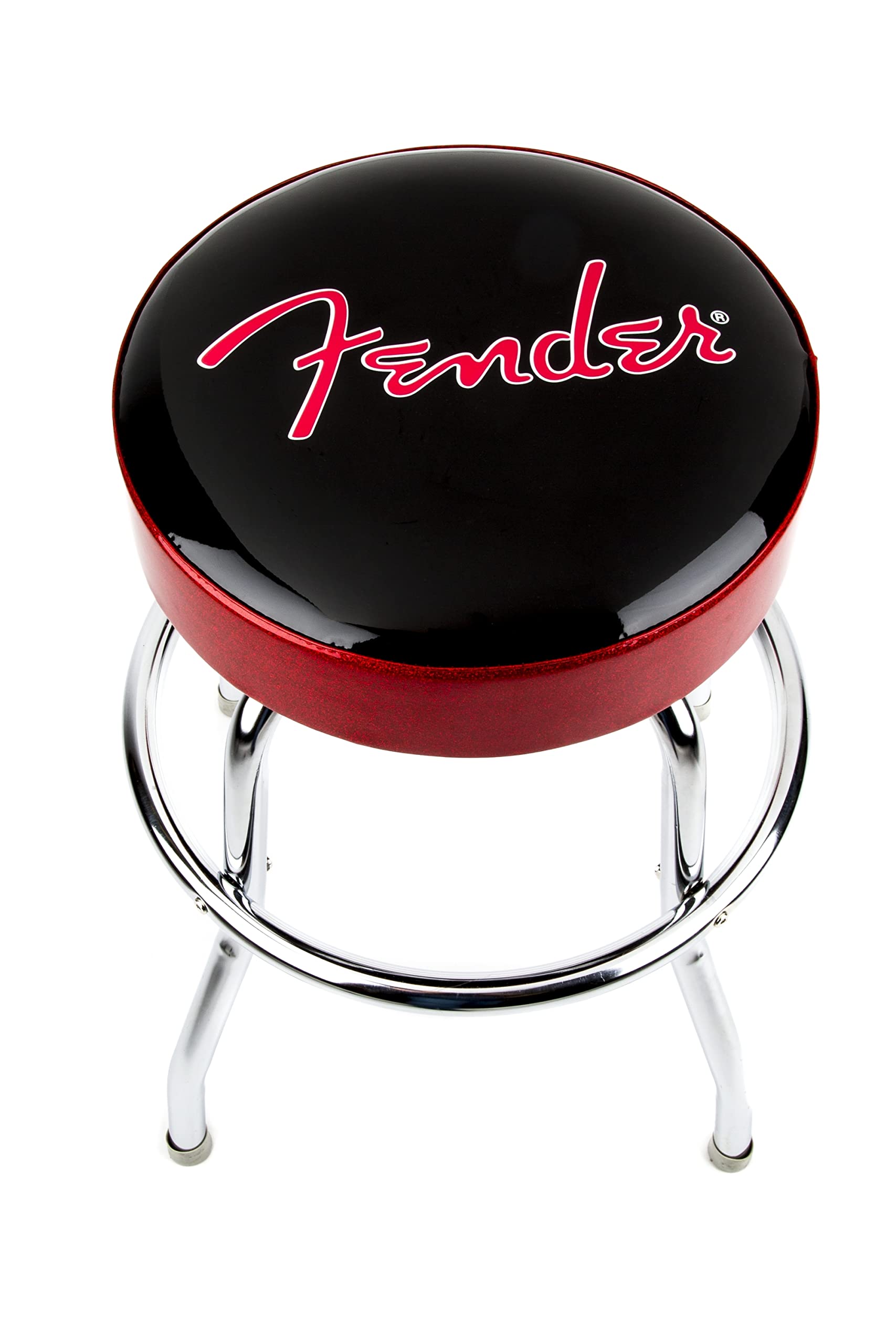 Amazon.co.jp: Fender/Red Sparkle Logo Barstool Black/Red Sparkle