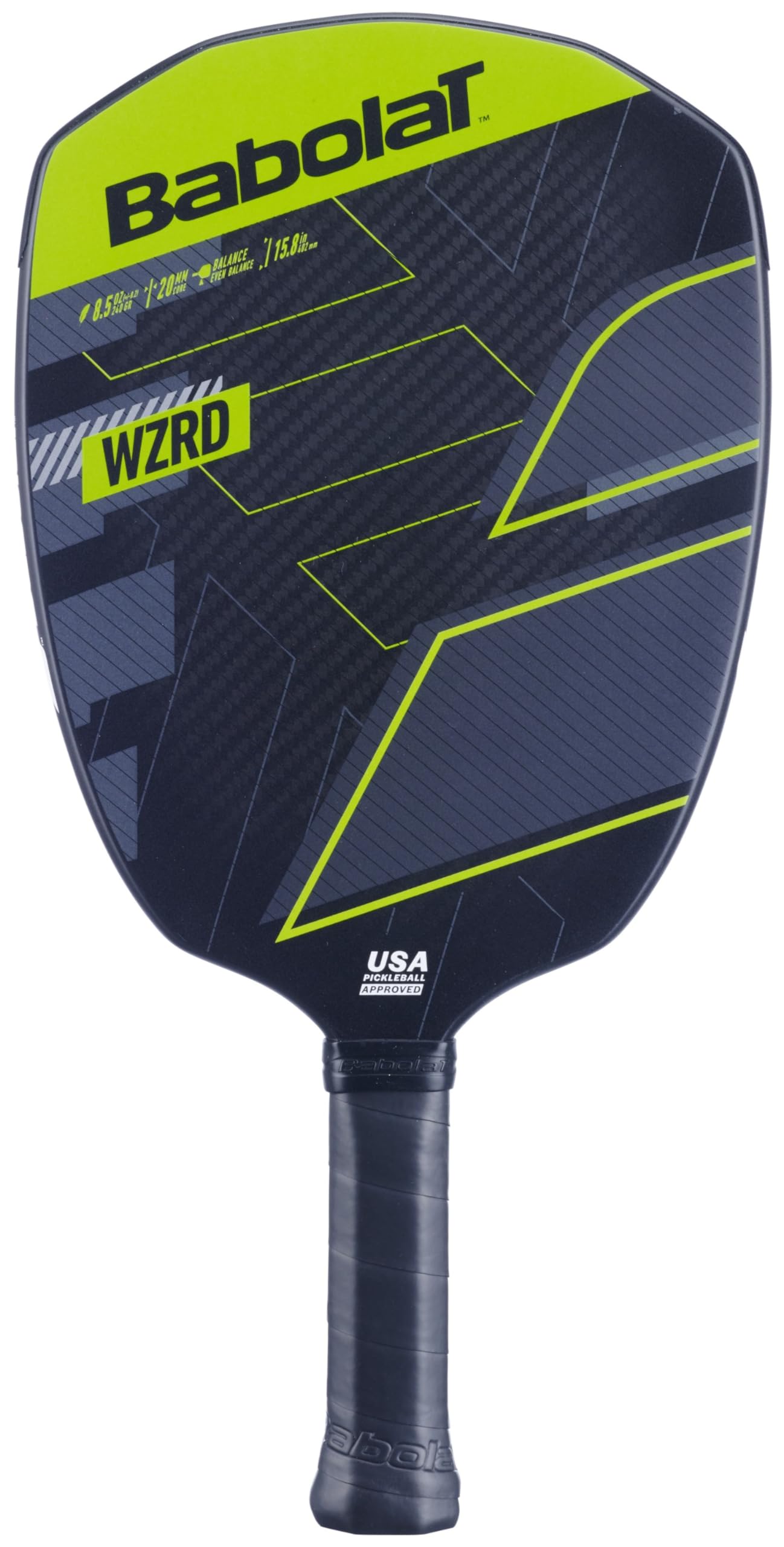 Amazon.co.jp: Babolat WZRD ピックルボールパドル (ブラック/グリーン