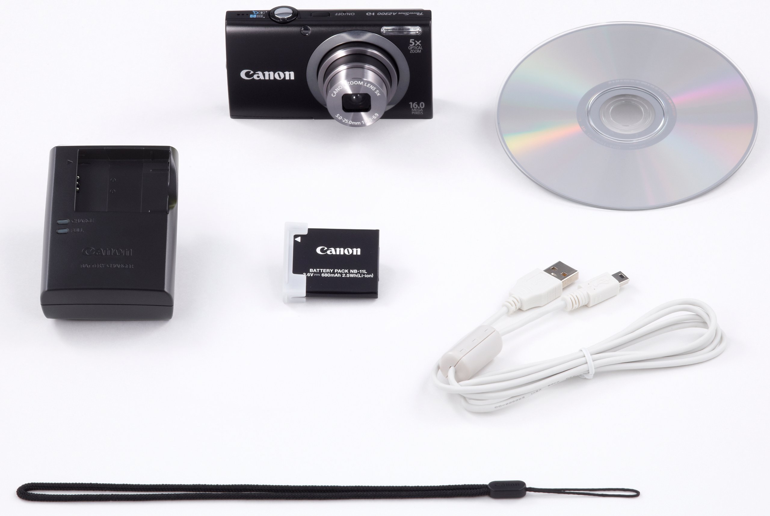 Amazon | Canon デジタルカメラ PowerShot A2300 ブラック 光学5倍