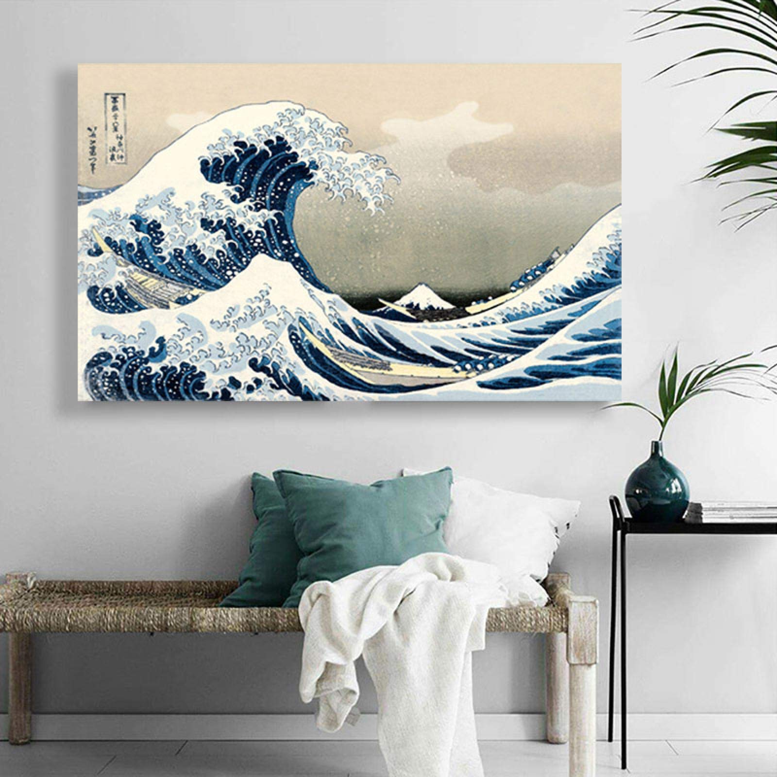 Amazon.co.jp: 装飾壁アート和風絵画サーフキャンバスアートポスターと