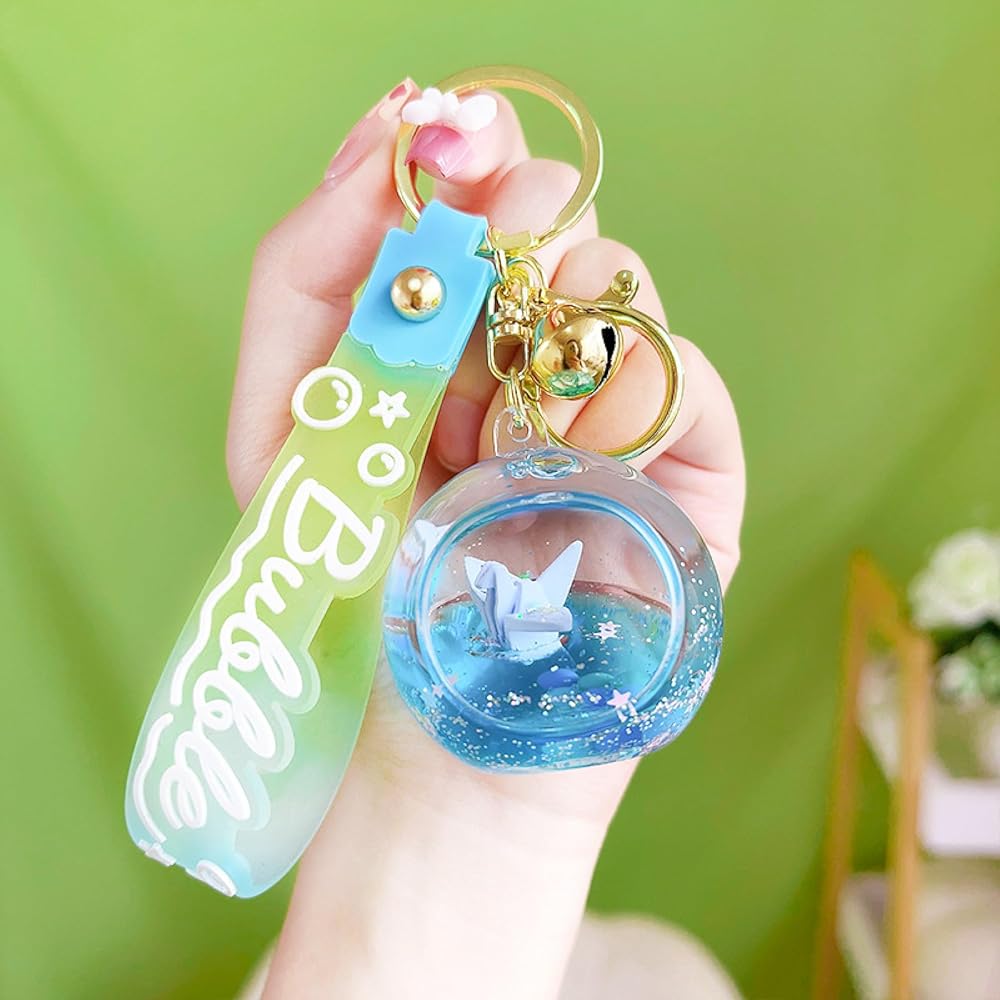 Amazon.co.jp: キーホルダー 折り鶴キーホルダーアクセサリーバッグ