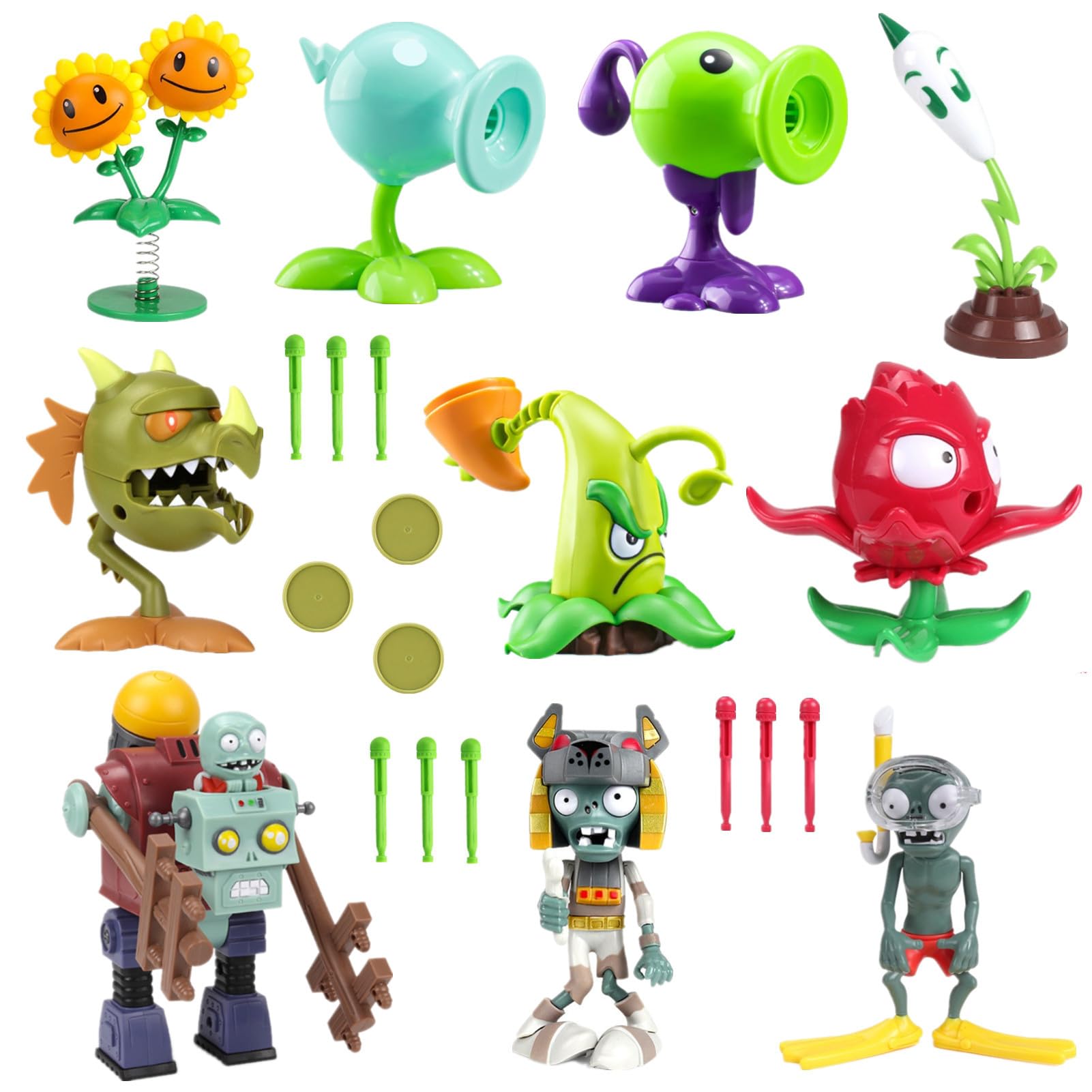 Amazon.com: JHESAO 10PCS PVZ Toys Set Action Figures PVC Toy New