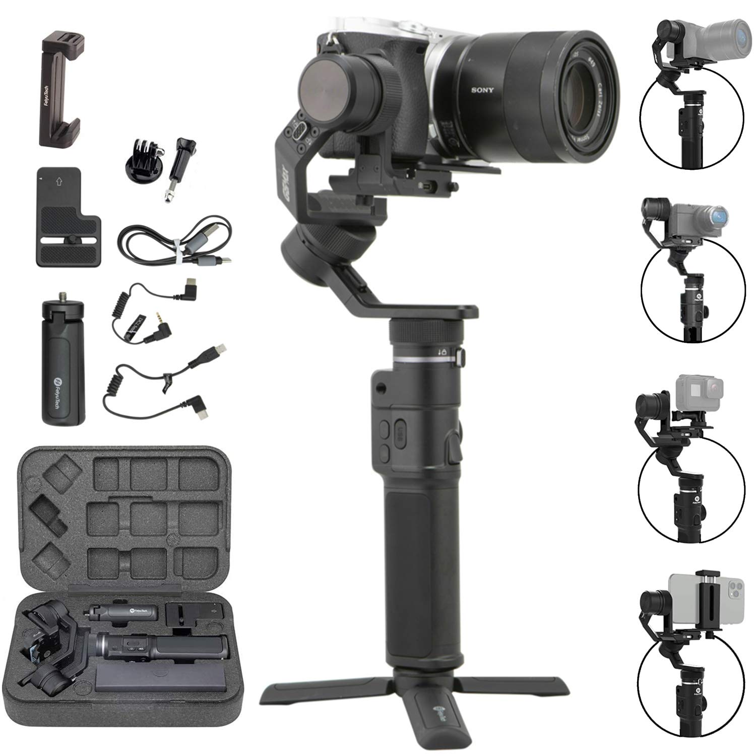 Amazon.com: FeiyuTech G6 Max 3-Axis Handheld Gimbal Stabilizer (G6