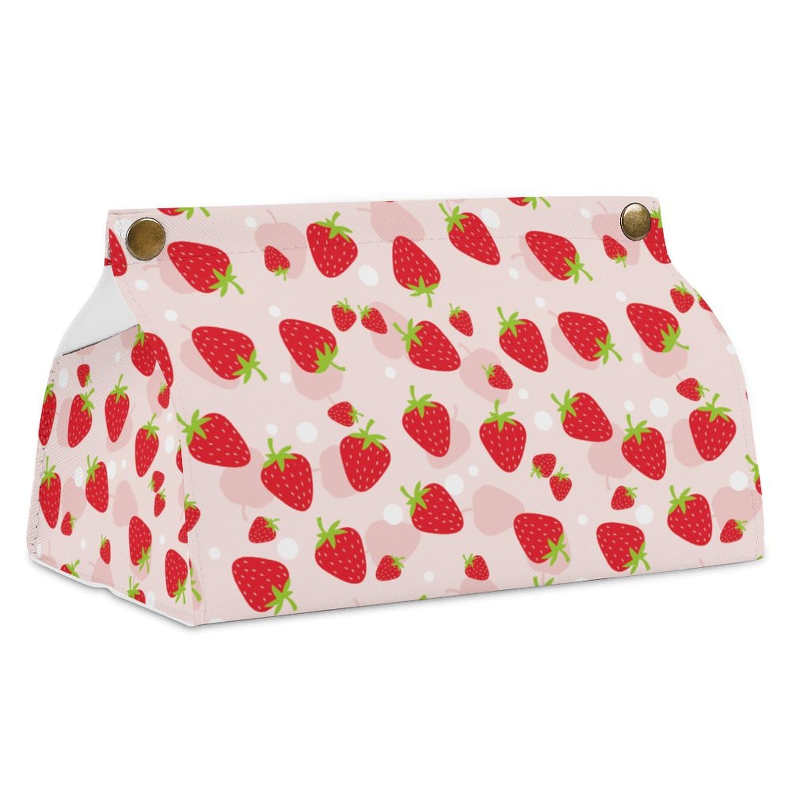 Amazon｜ティッシュケース いちご柄 苺柄 イチゴ柄 ティッシュボックス