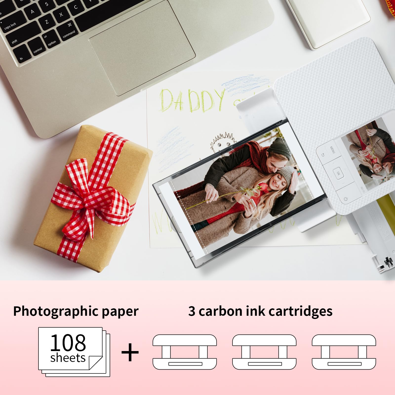 Amazon | Canon Selphy CP1500 インクと用紙 KP-108IN KP108 3色インク