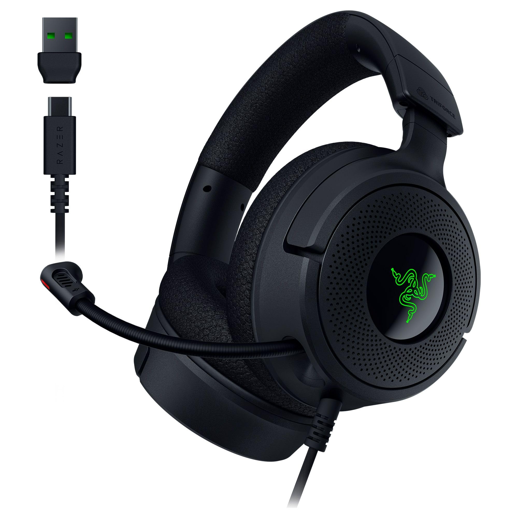 Amazon.co.jp: Razer Kraken V4 X 有線ゲーミングヘッドセット:40mm
