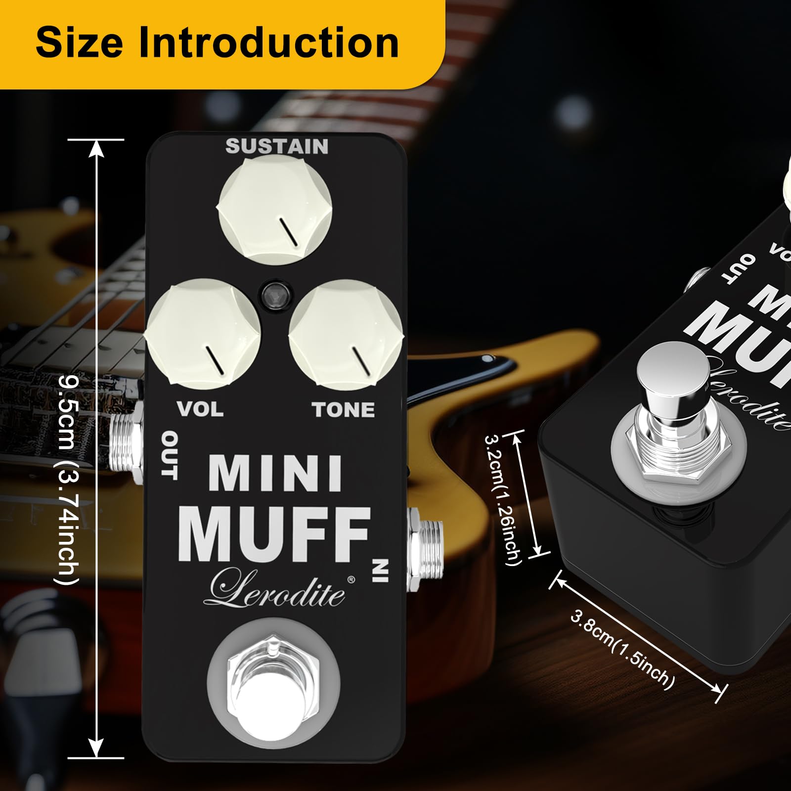 Amazon | Fuzz Mini Muff Guitar Effect Pedal Electric Guitar