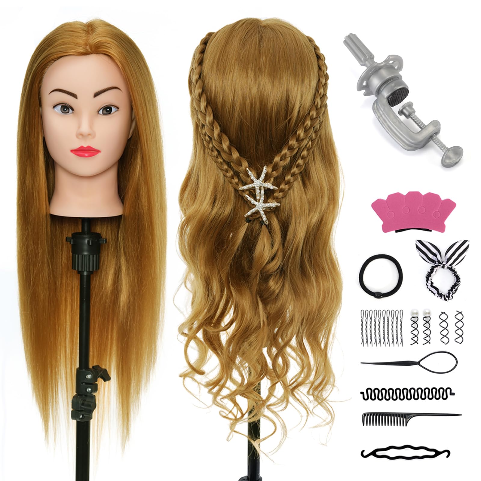 Amazon.co.jp: Neverland Beauty ヘアマネキン 練習用 頭囲24