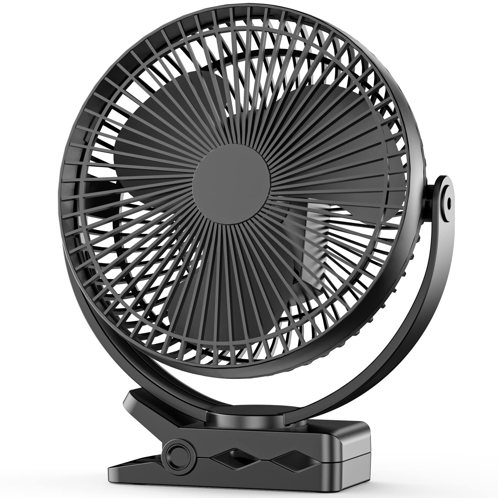 Amazon.co.jp: 充電式 携帯扇風機 10000mAhクリップ ファン 卓上 DC