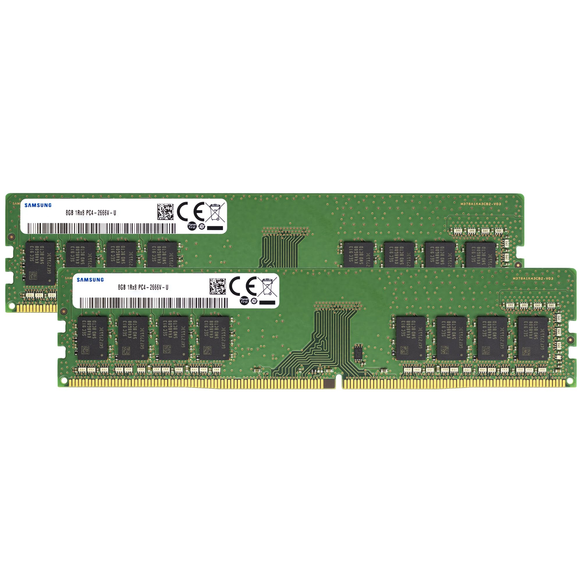 Samsung 16GB (2x8GB) DDR4 2666MHz PC4-21300 (PC4-2666V) CL19 UDIMM