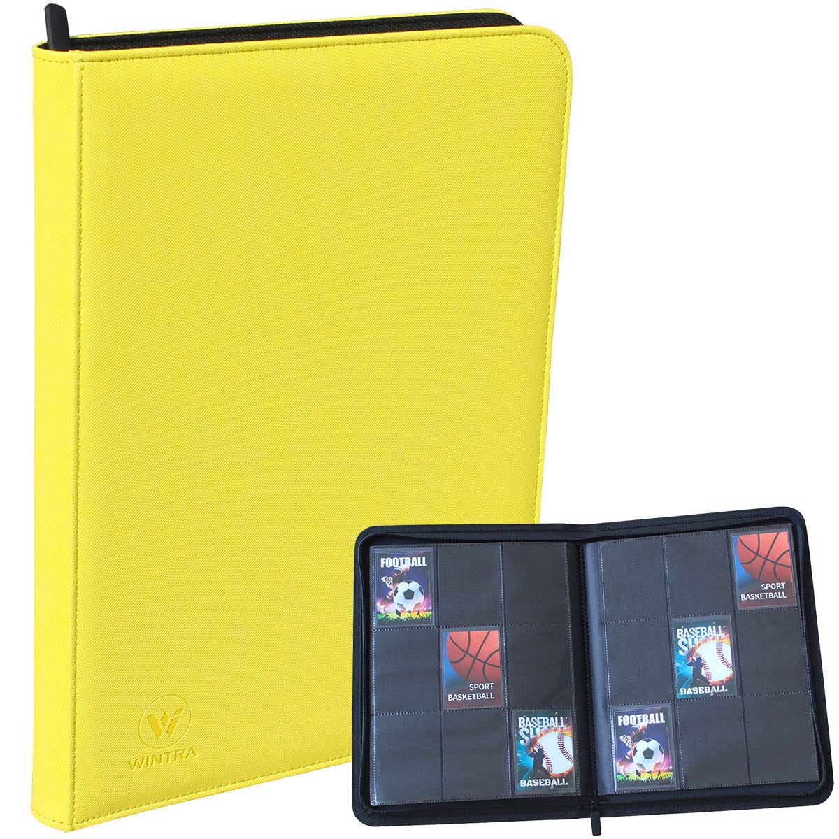 Amazon.com: WINTRA Premium Zip Card Binder, 9 Pocket Trading Card