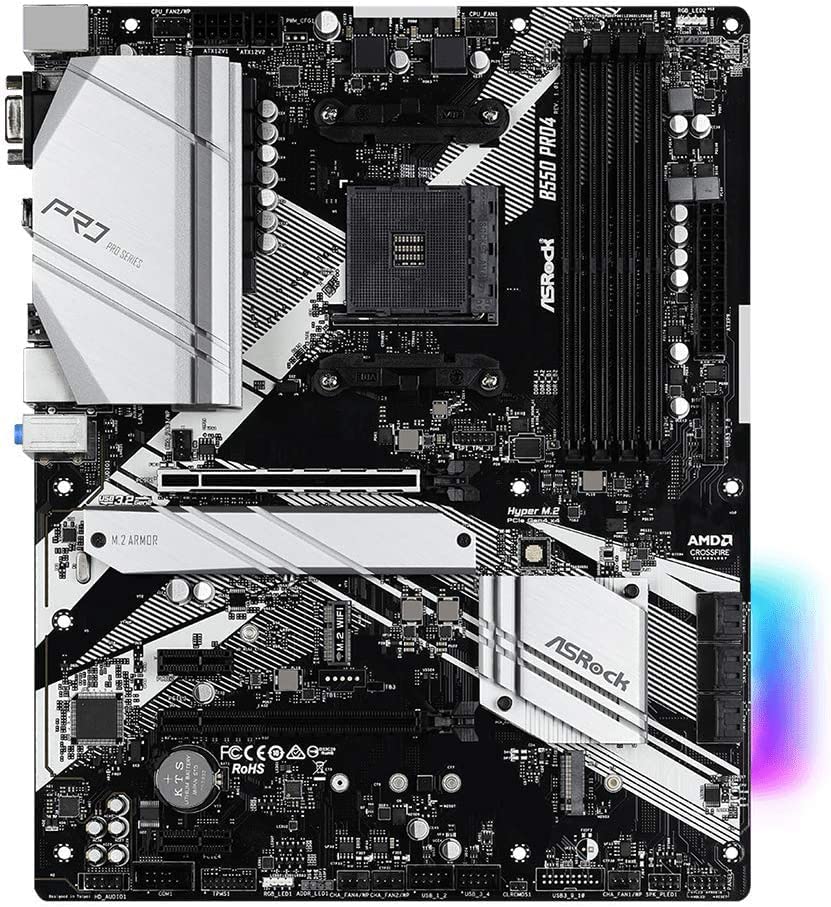 Amazon | ASRock B550 PRO4 ATX マザーボード AMD Ryzen 7 5700X 8Core