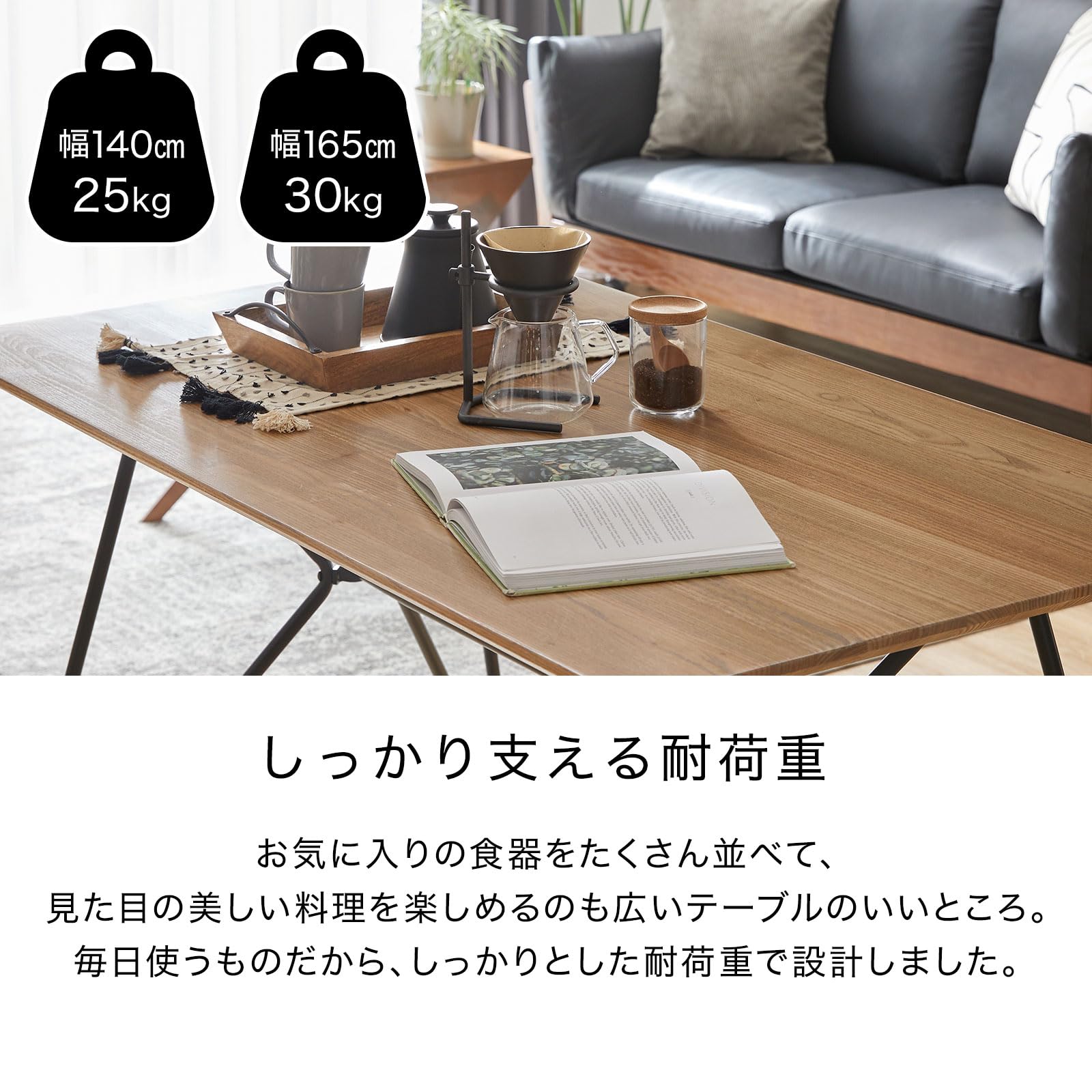 Amazon.co.jp: LOWYA ロウヤ ダイニングテーブル テーブル 机 天然木