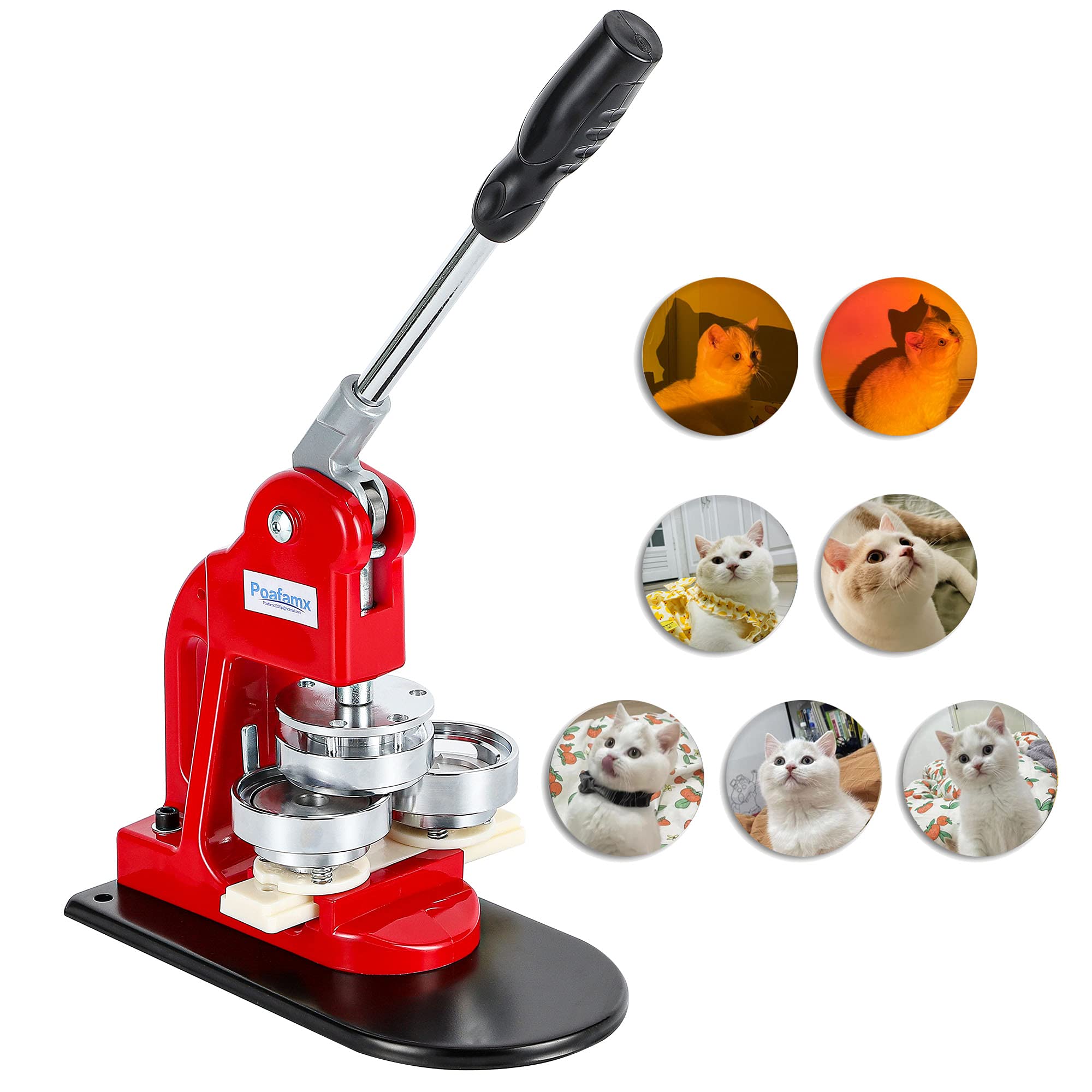 Amazon | Poafamx 缶バッジマシーン 缶バッジメーカー バッジ素材 100