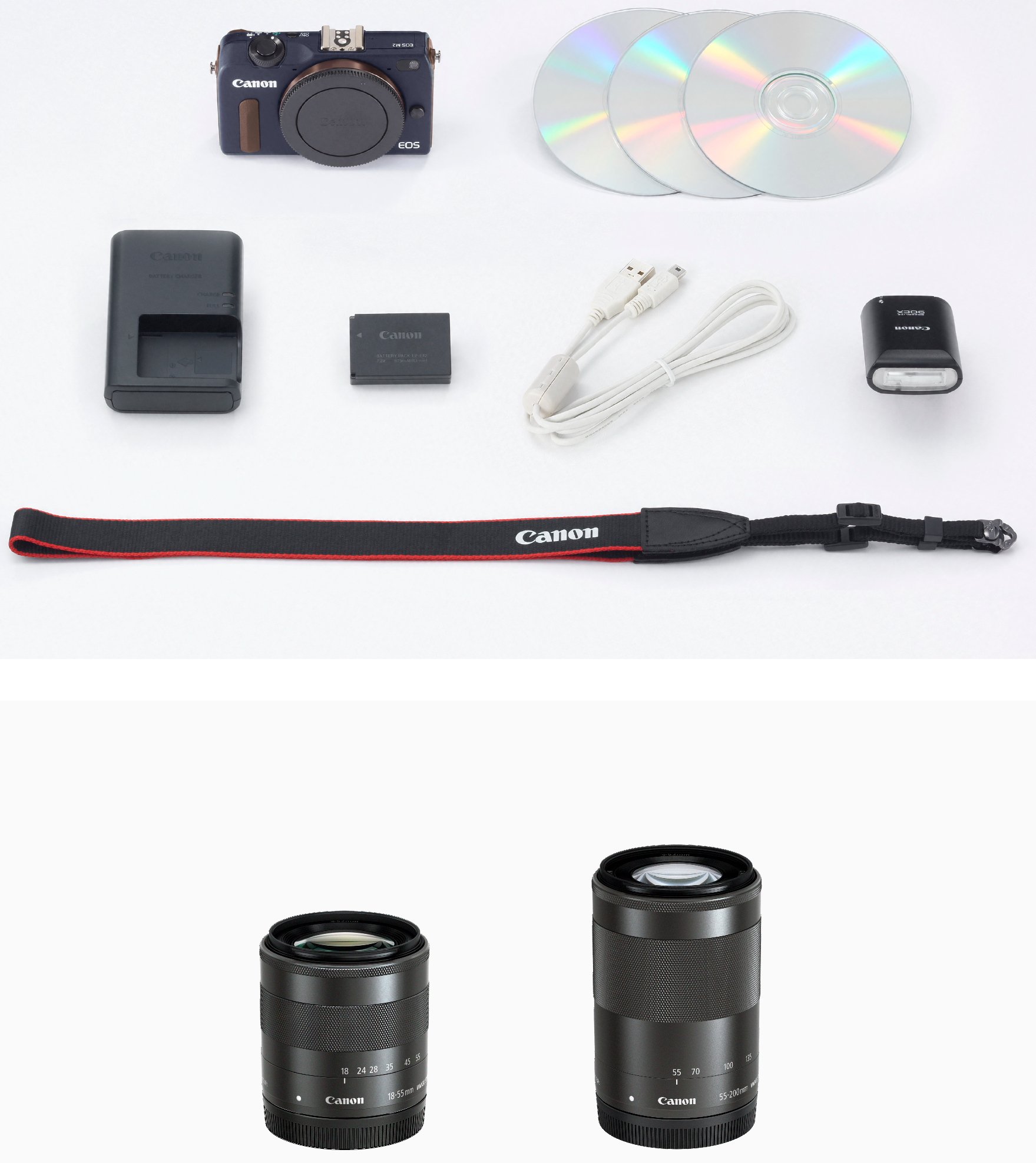 Amazon | Canon ミラーレス一眼カメラ EOS M2 ダブルズームキット