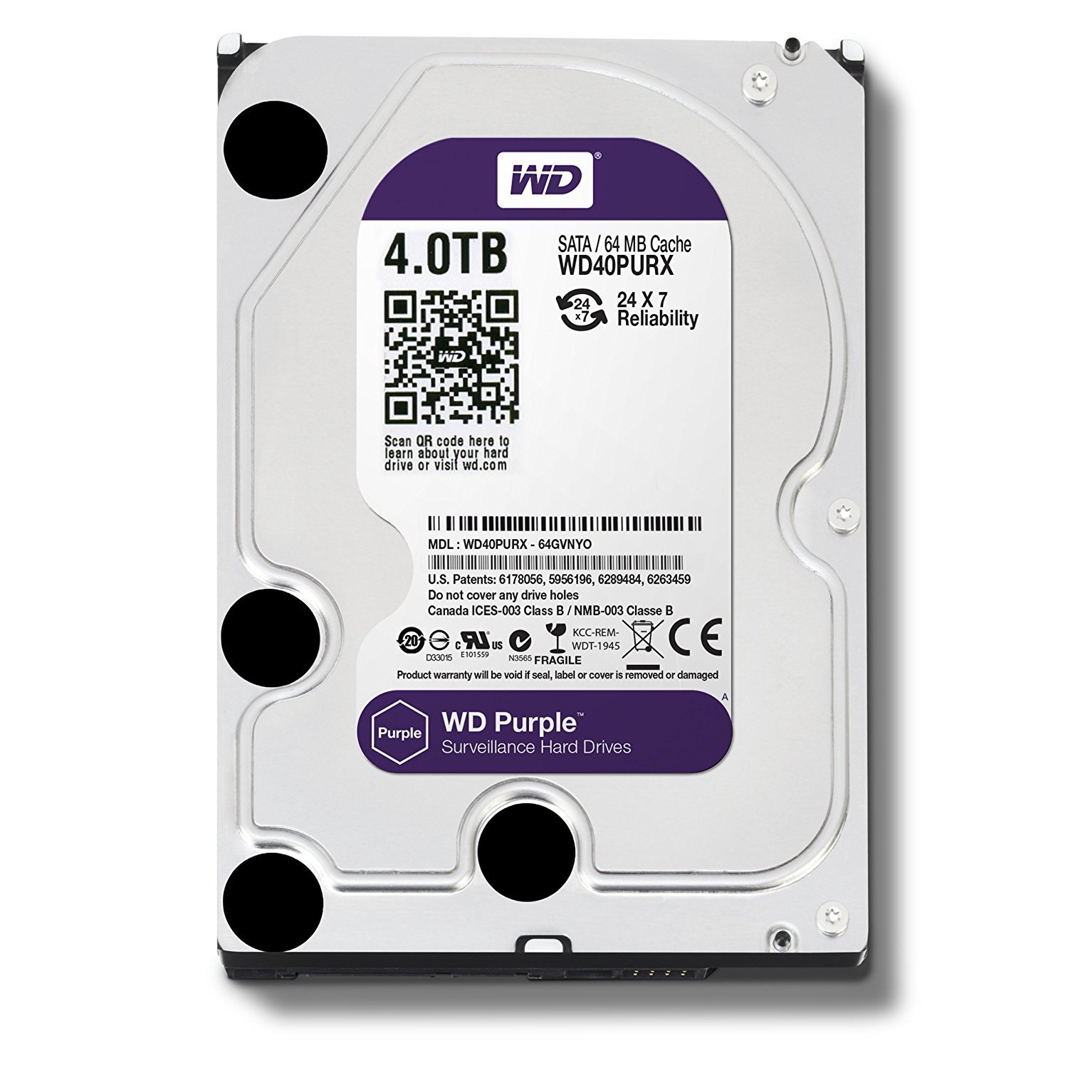 Amazon | WD HDD 内蔵ハードディスク 3.5インチ 4TB WD Purple 監視