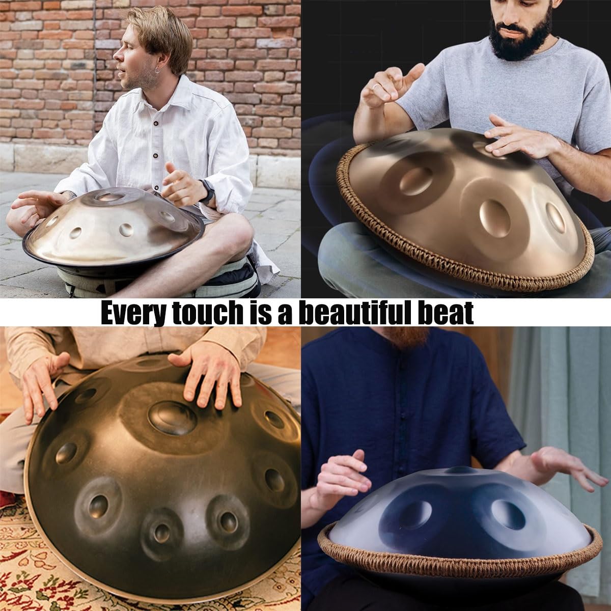 Amazon.co.jp: ハンドパンドラム楽器、ハンドパン ニ短調 9音/10音/12