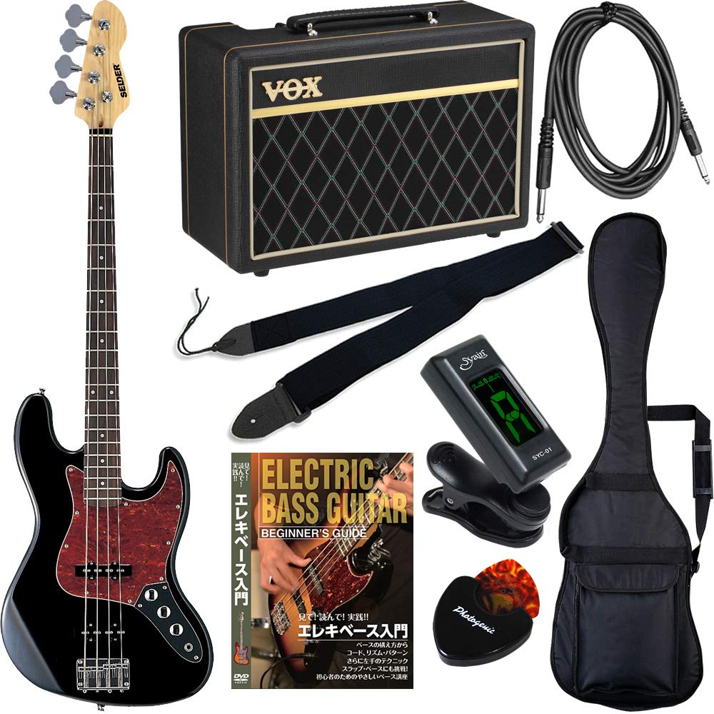 Amazon | SELDER セルダー ベース ジャズベースタイプ JB-30/BK/T VOX