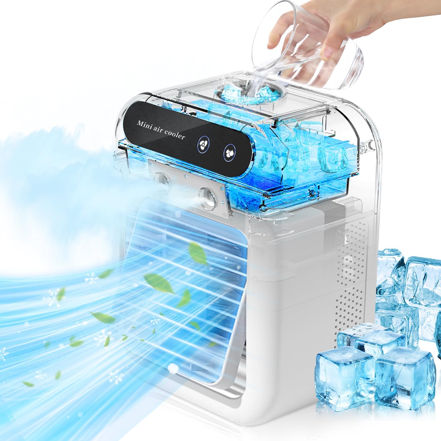 Amazon | 冷風機 冷風扇 強力 【2024新登場!】 MACWE 卓上クーラー