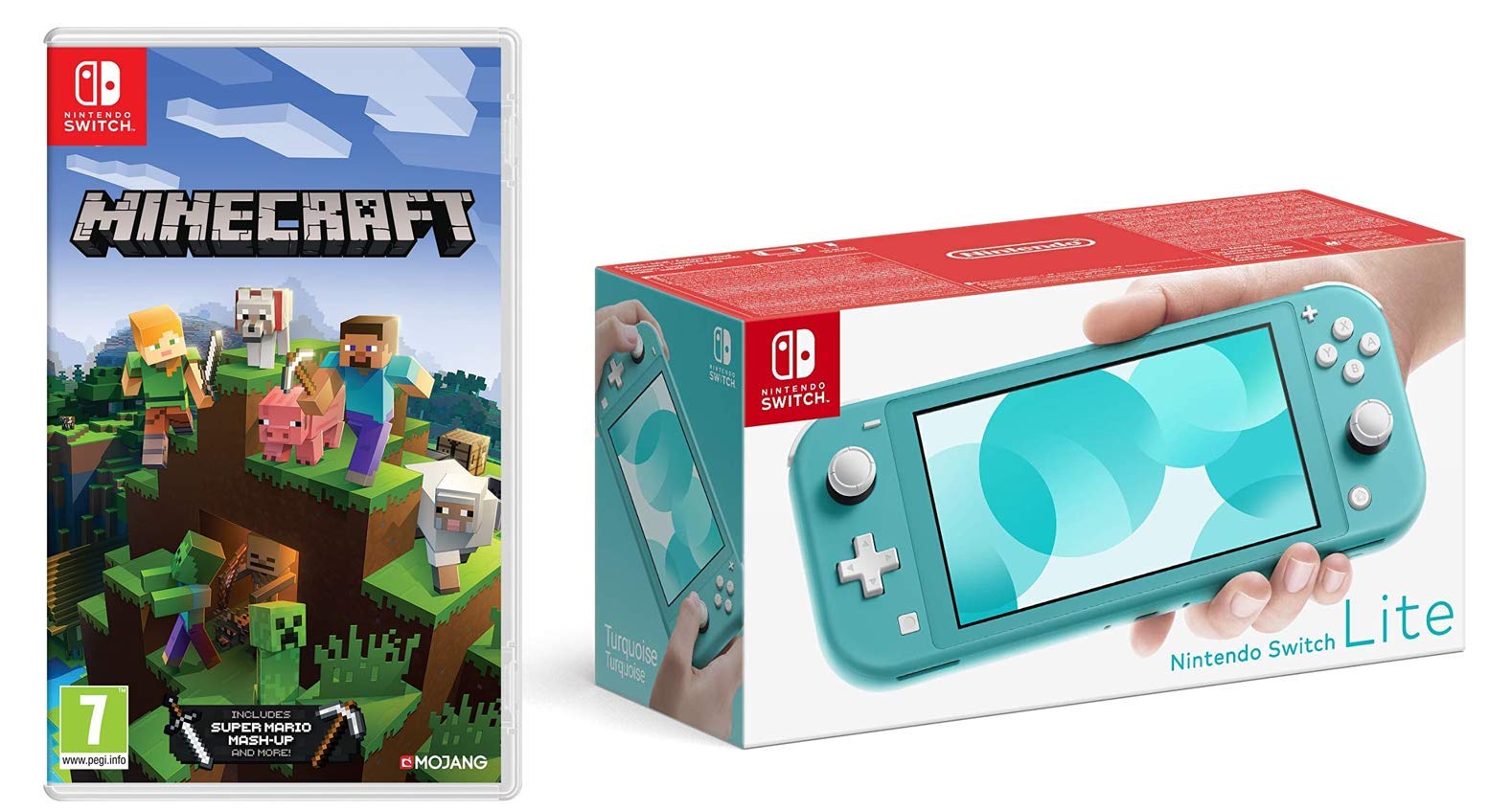 Nintendo Switch Lite - Turquoise + Minecraft (Nintendo Switch