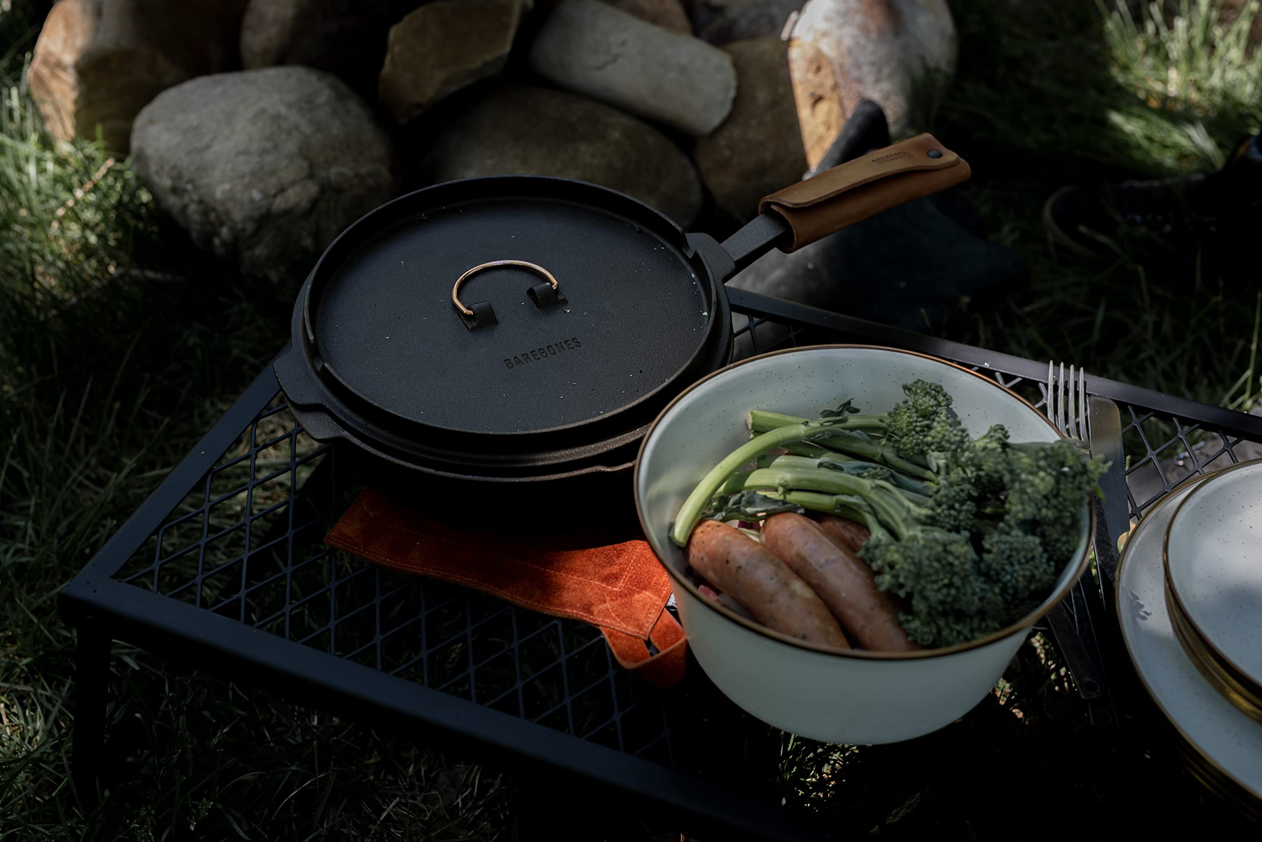 Amazon.com : Barebones Heavy Duty Grill Grate - Cast Iron Grill