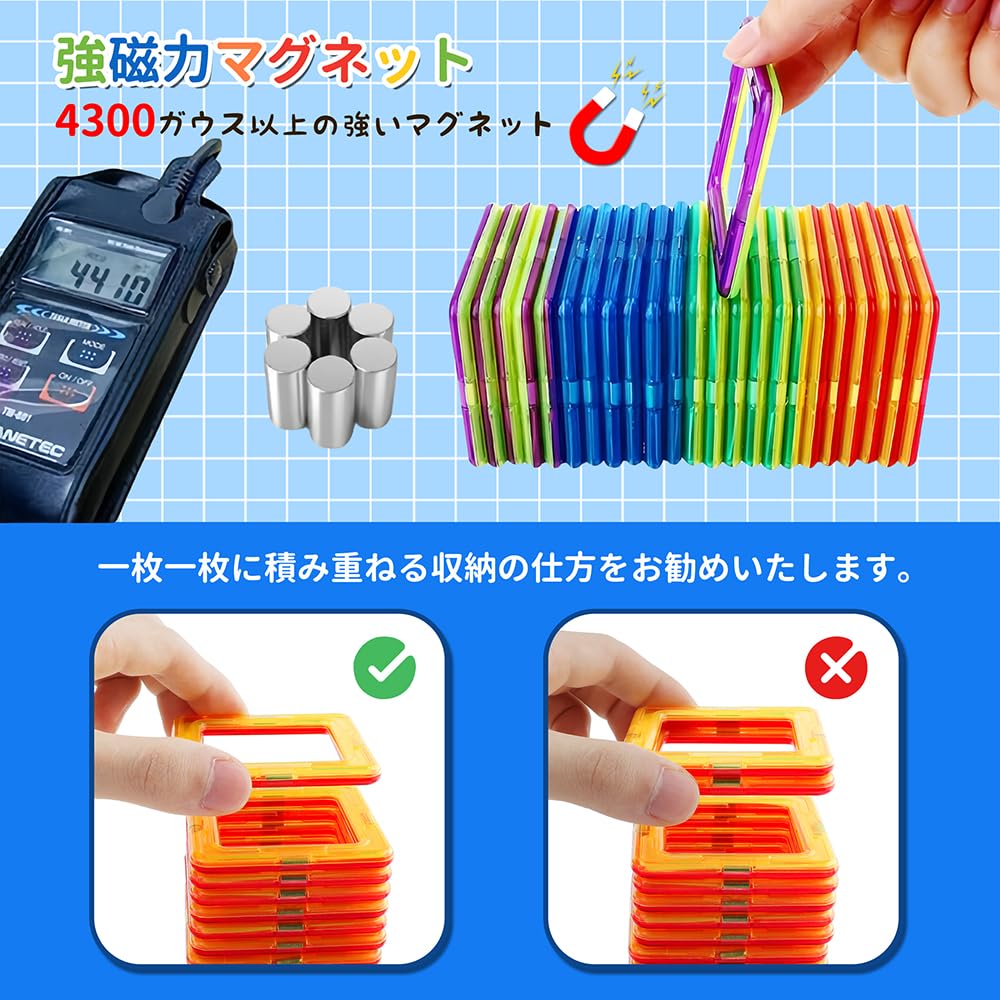 Amazon.co.jp: FlyCreat 磁石ブロック マグネットブロック 磁気