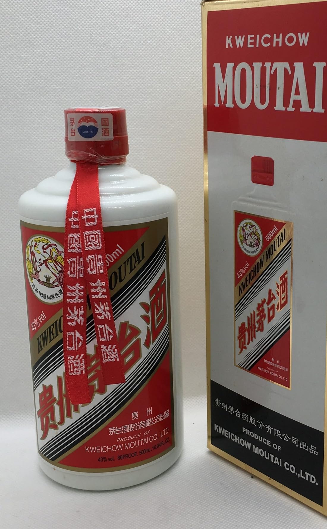 Amazon.co.jp: Guizhou Maotai, 43 Degrees, 16.9 fl oz (500 ml