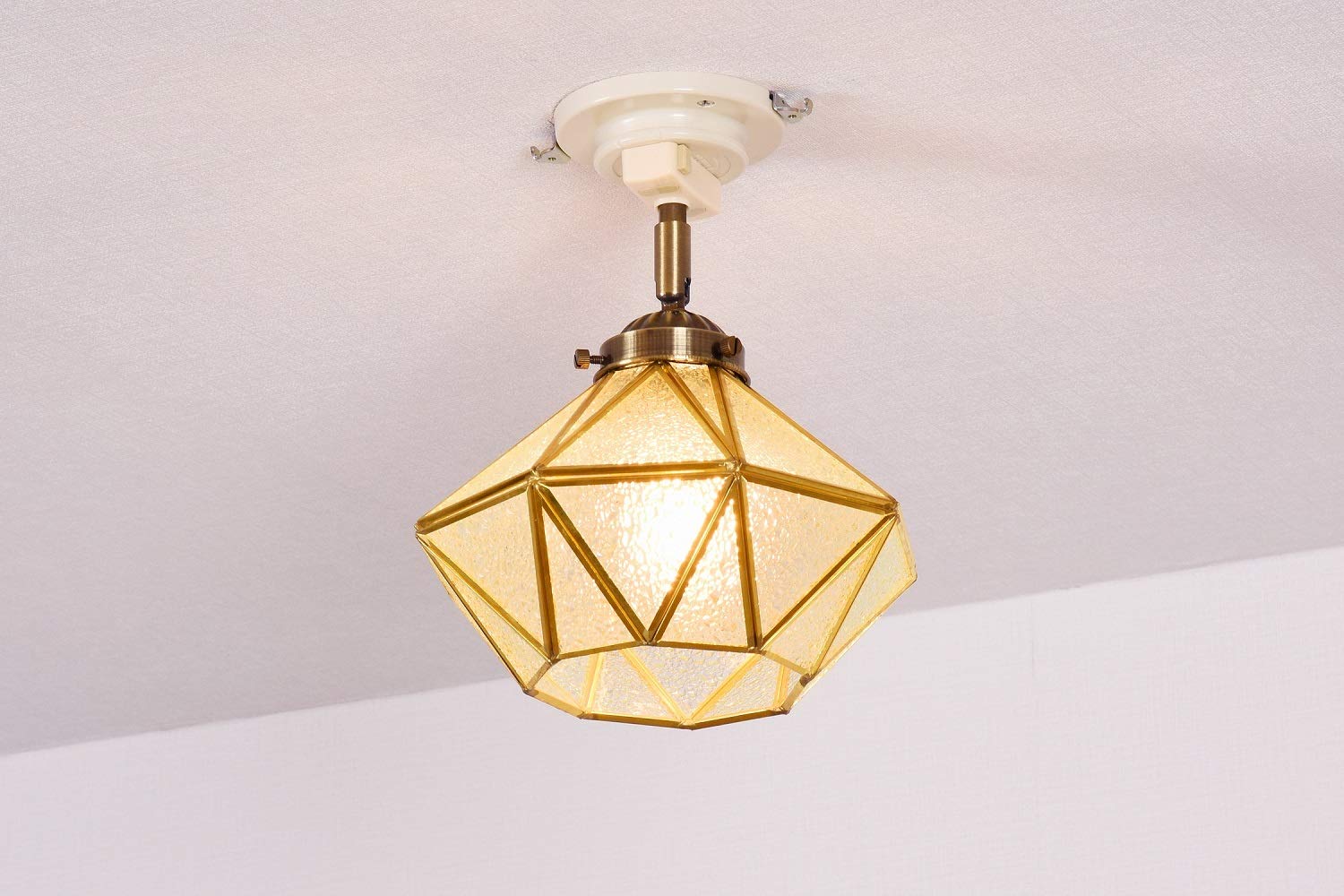 Amazon | VENUS LIGHTING シーリングライト (ヴィンテージ/型板ガラス