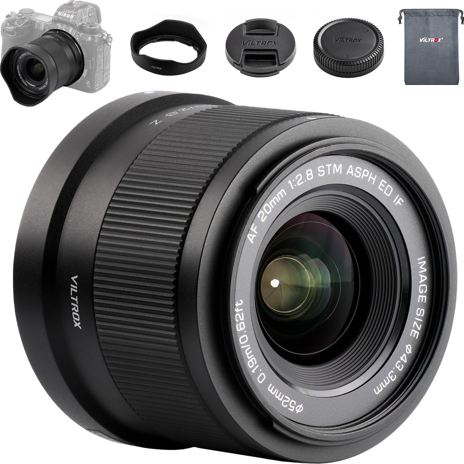 Amazon.com : Viltrox AF 20mm F2.8 Air Z Full-Frame Lens for Nikon