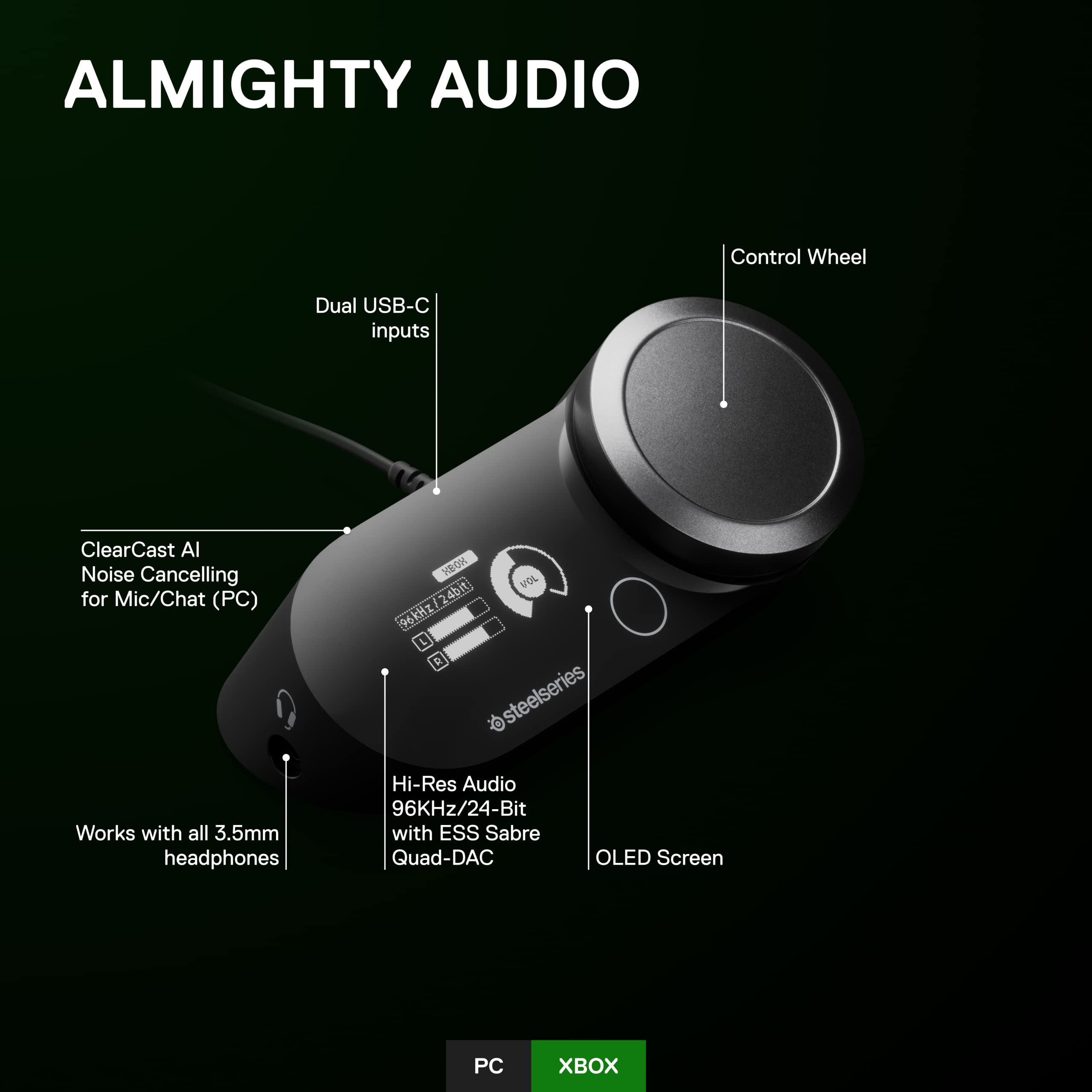 Amazon | SteelSeries GameDAC Gen 2 Xbox用 - ハイレゾ認定 - 24
