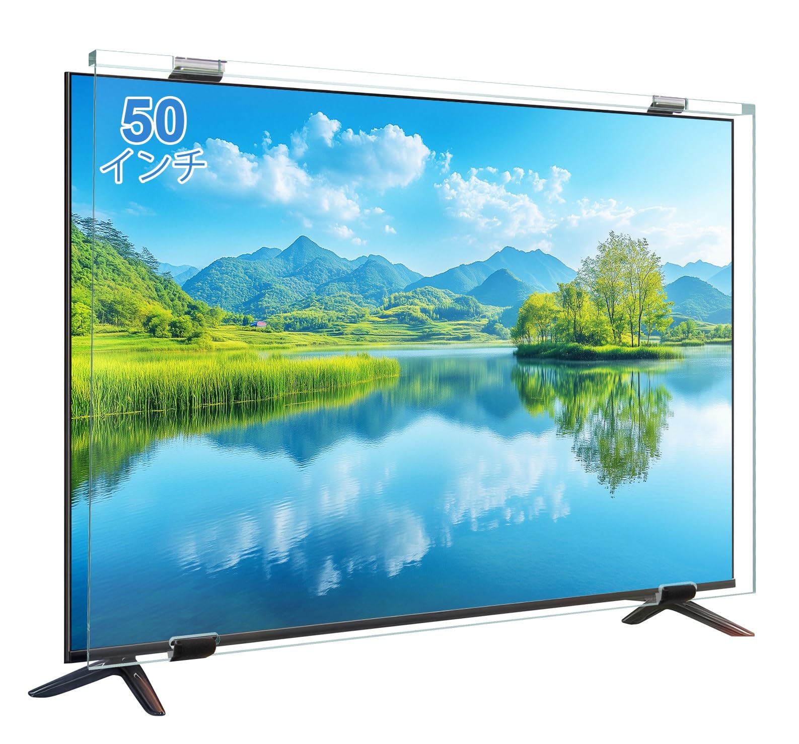 Amazon | 液晶テレビ保護パネル 50インチ Ninonly テレビカバー クリア