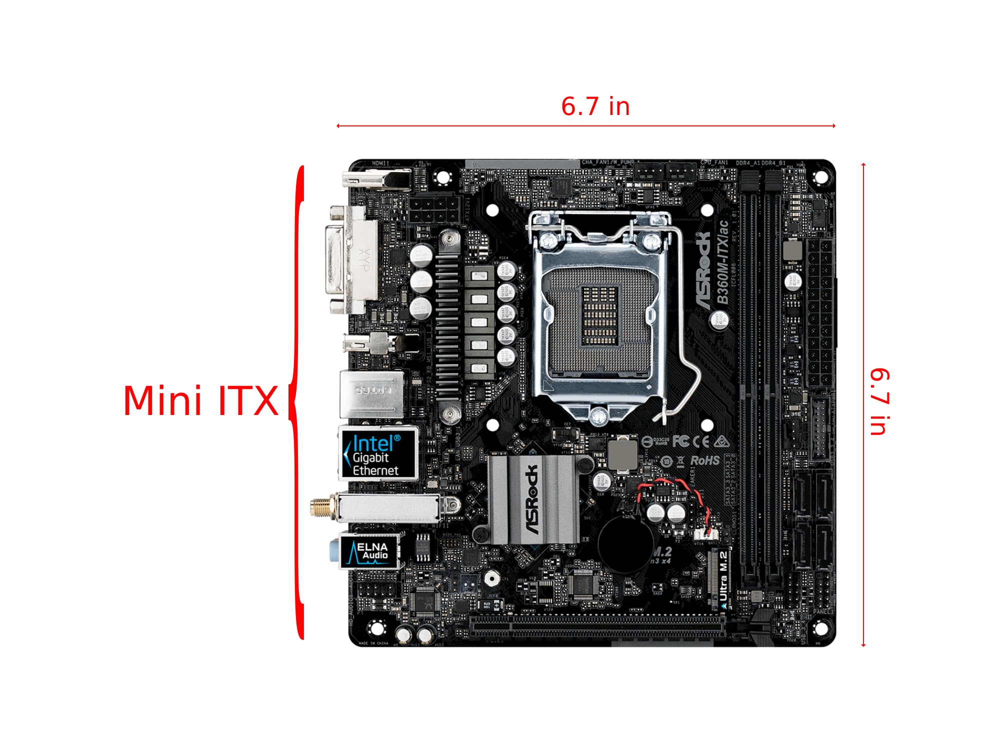 Amazon.com: ASRock B360M-ITX/AC LGA1151/Intel B360/DDR4/SATA3&USB3