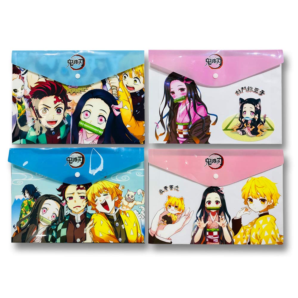 Amazon.co.jp: 鬼滅の刃 クリアファイル 12冊セット A4 横 4種類