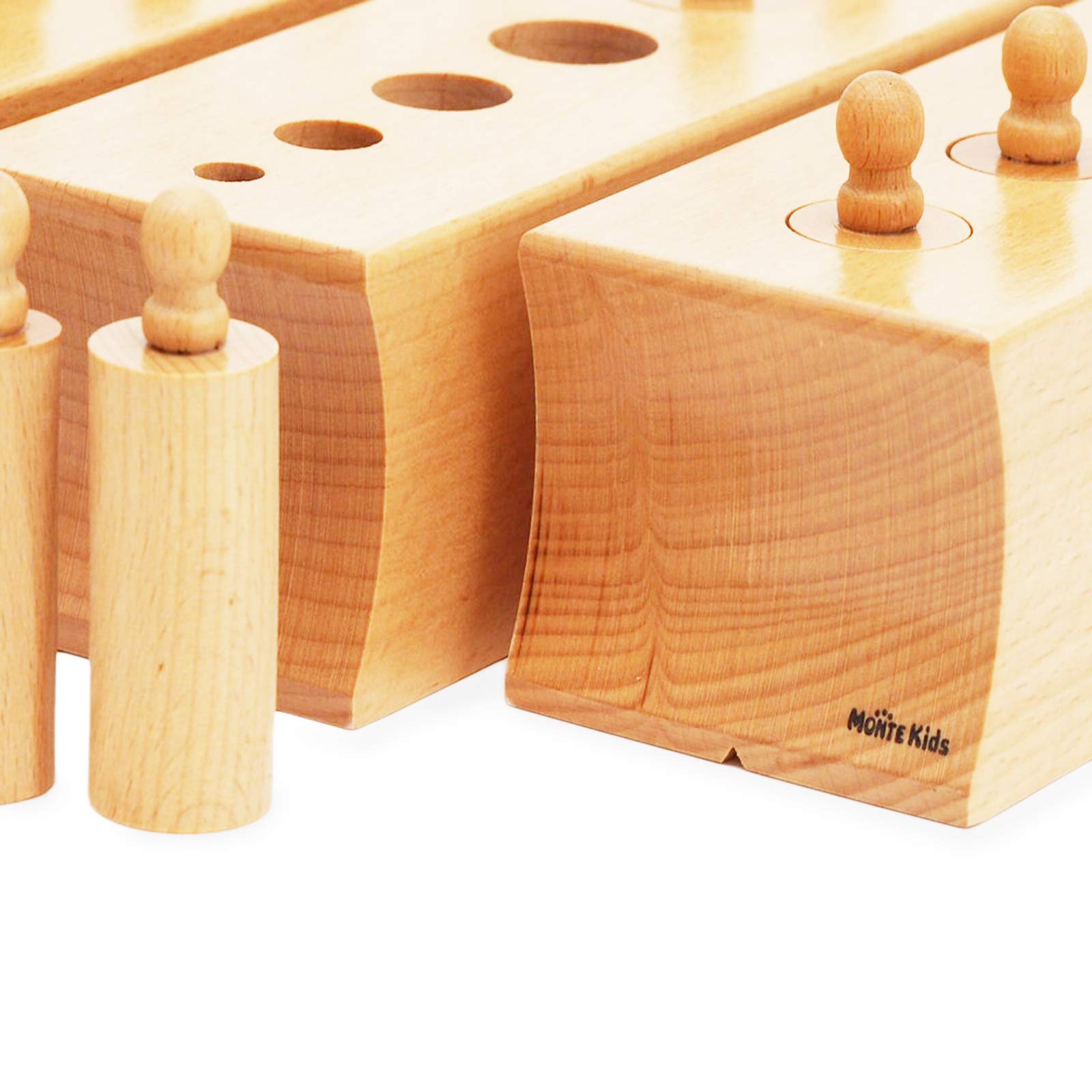 Amazon | 【MONTE Kids】モンテッソーリ教具 - シリンダー 円柱さし 大