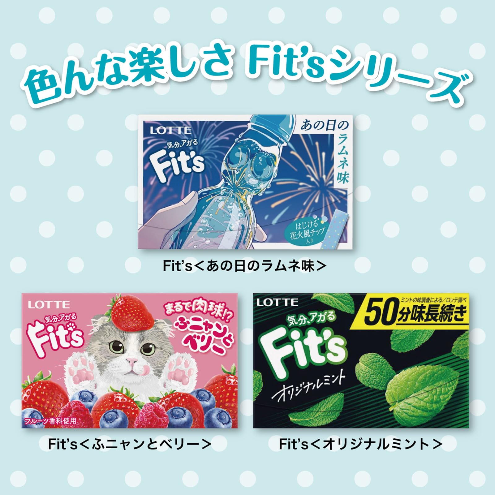 Amazon | ロッテ Fit's(あの日のラムネ味) 12枚×10個 | ロッテ | ガム 通販