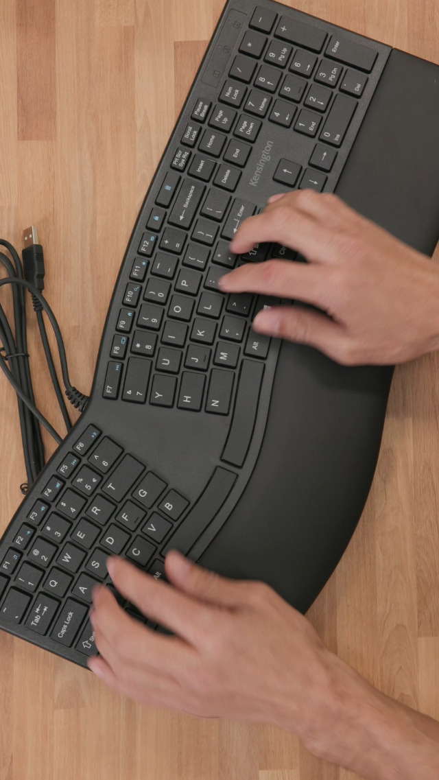 Amazon.com: Kensington Pro Fit Ergonomic Wired Keyboard- Black