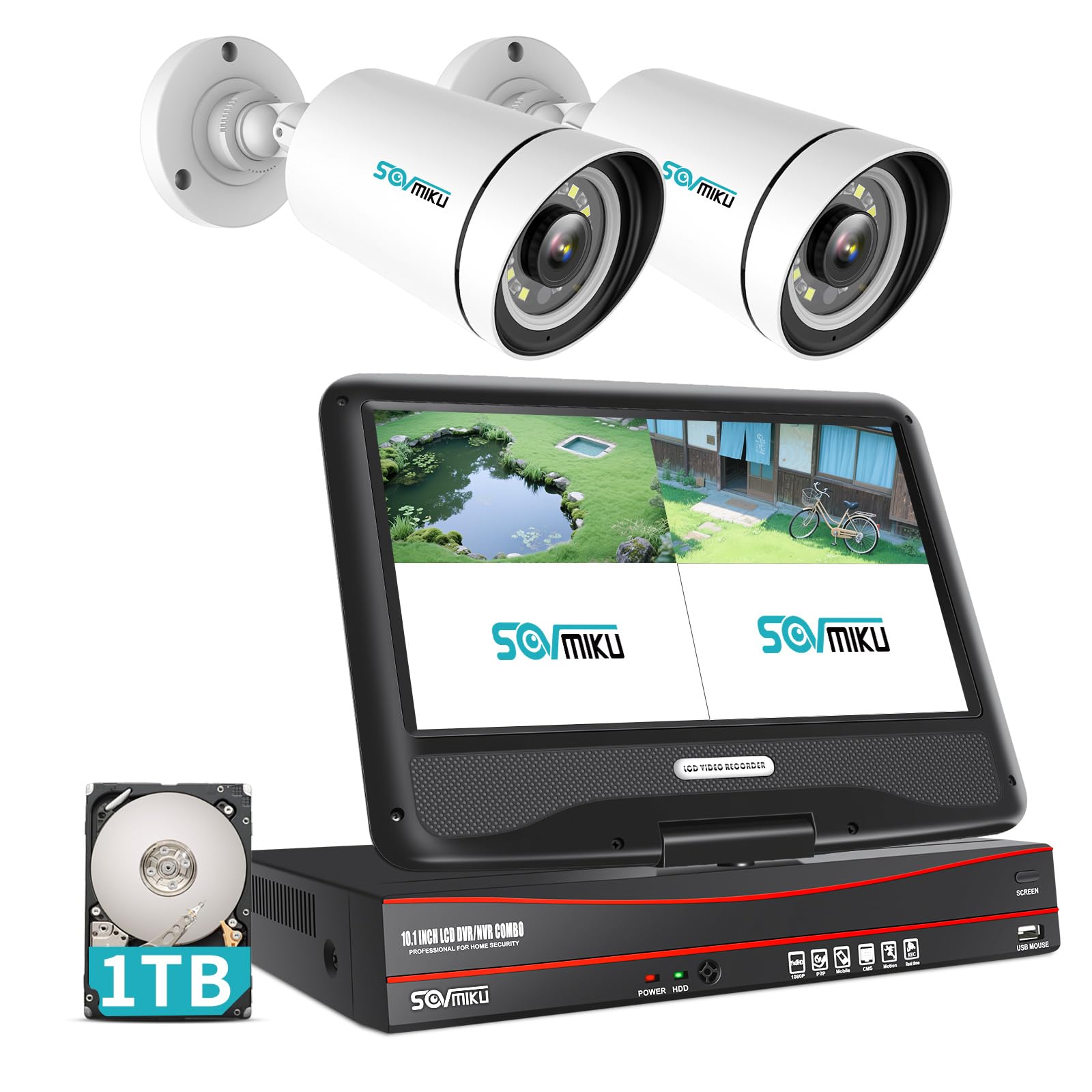 Amazon.co.jp: 【500万画素・POE有線接続】Sovmiku防犯カメラ poe給電