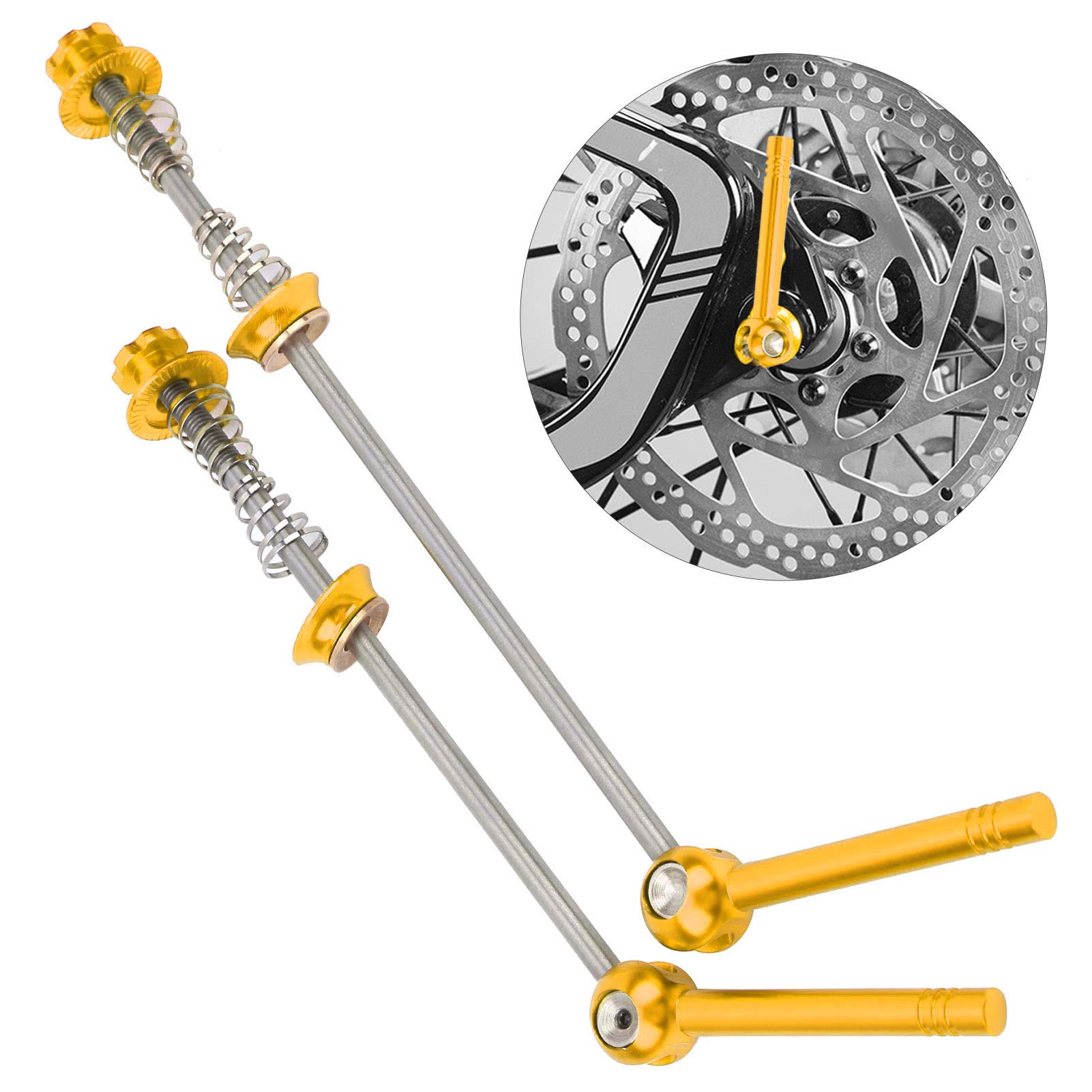 Amazon.co.jp: チタン合金クイックリリース、高強度自転車クイック