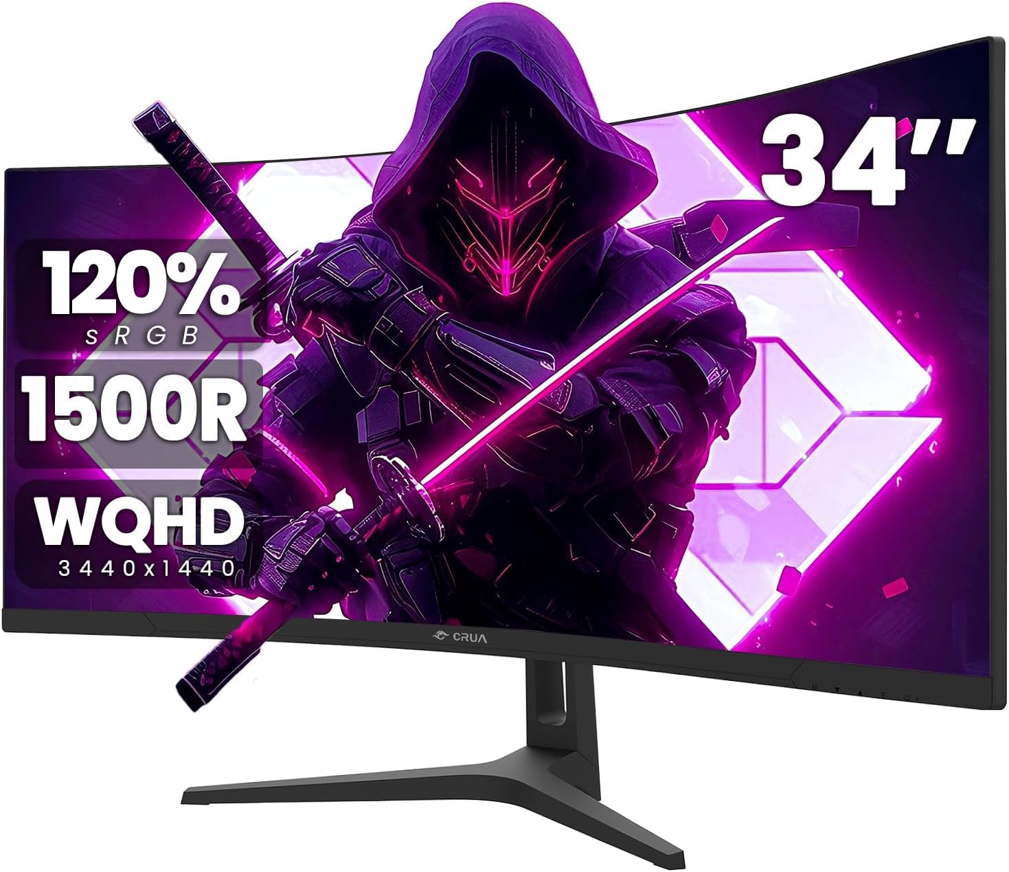 Amazon.com: CRUA 34Inch Ultrawide Gaming Monitor, WQHD(3440
