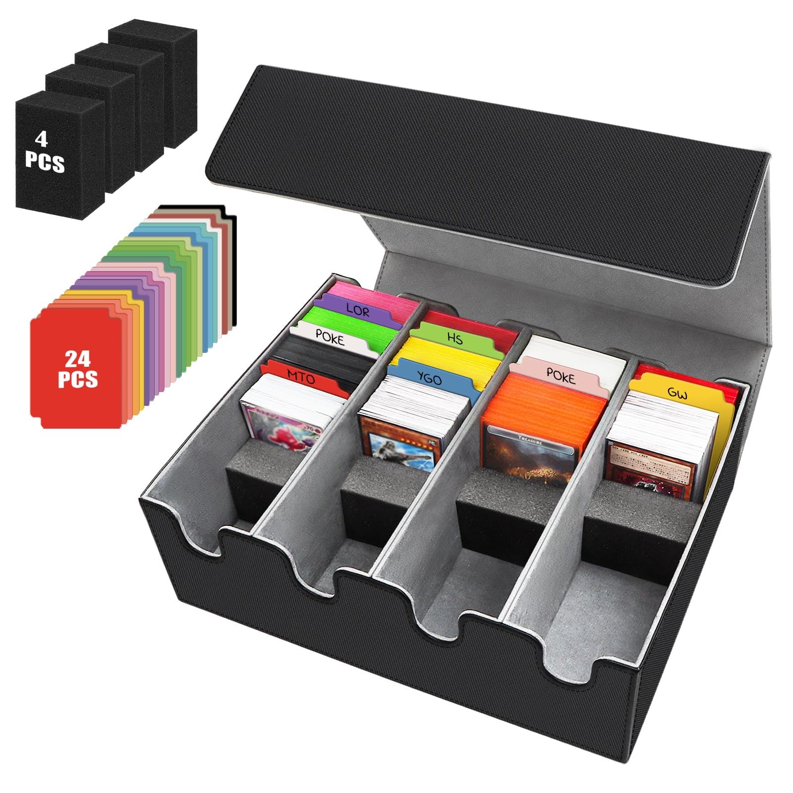 Amazon.co.jp: HIMOMO デッキケース 大容量 2800+枚以上のストレージ