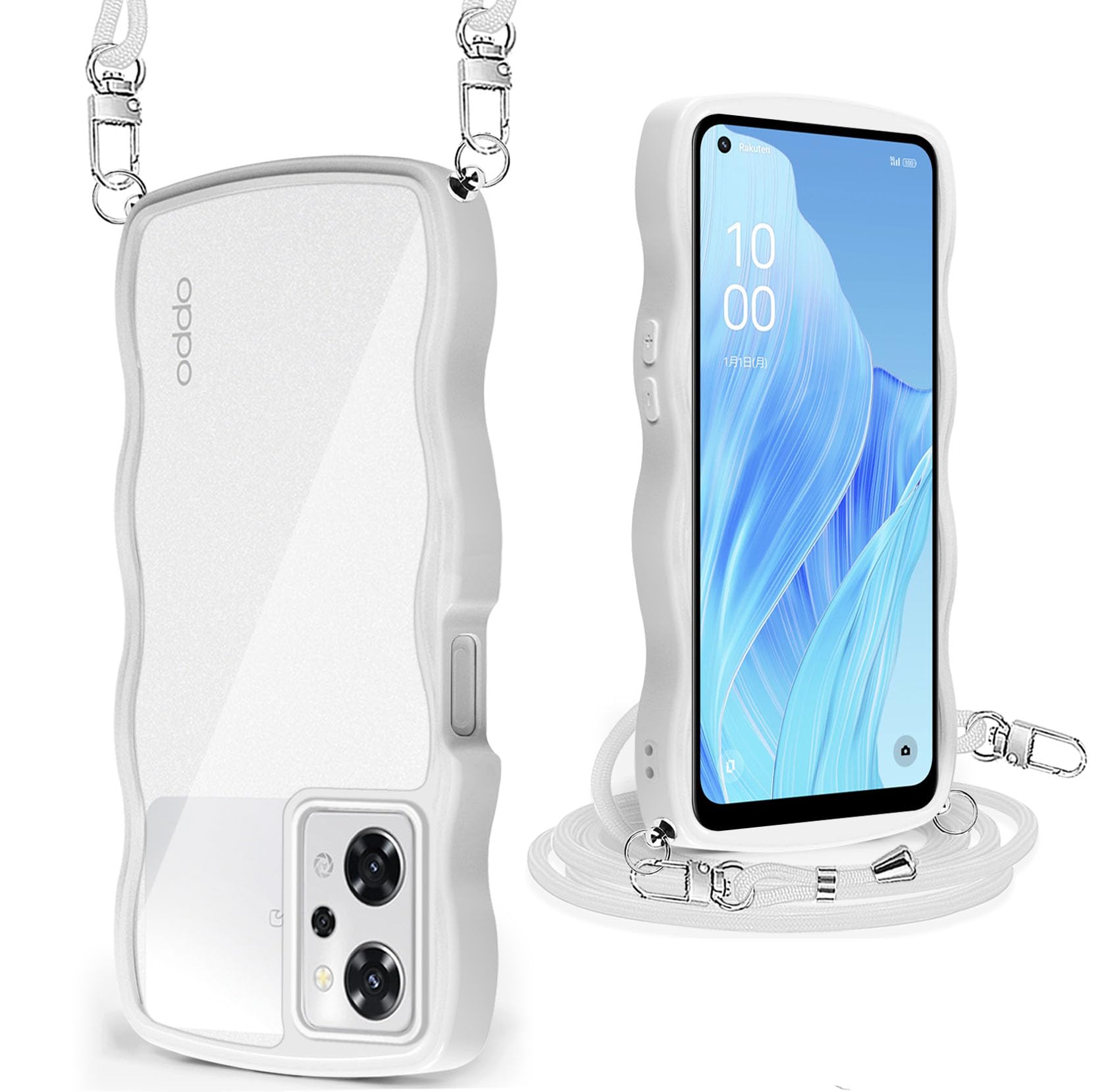 Amazon.co.jp: OPPO Reno9 A/OPPO Reno7 A ケース クリア ショルダー