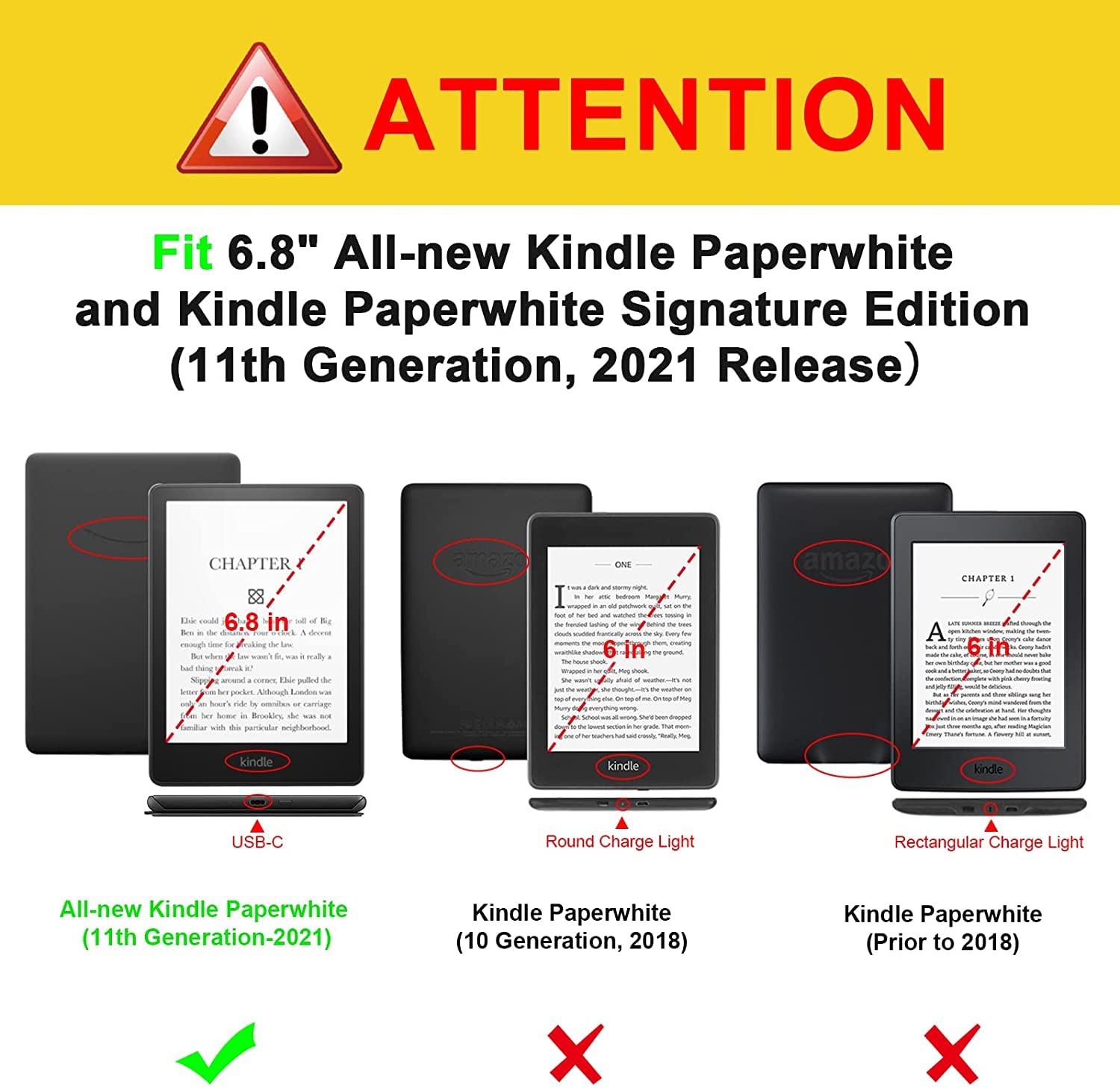 Amazon.com: for Kindle Paperwhite 11th Gen 6.8