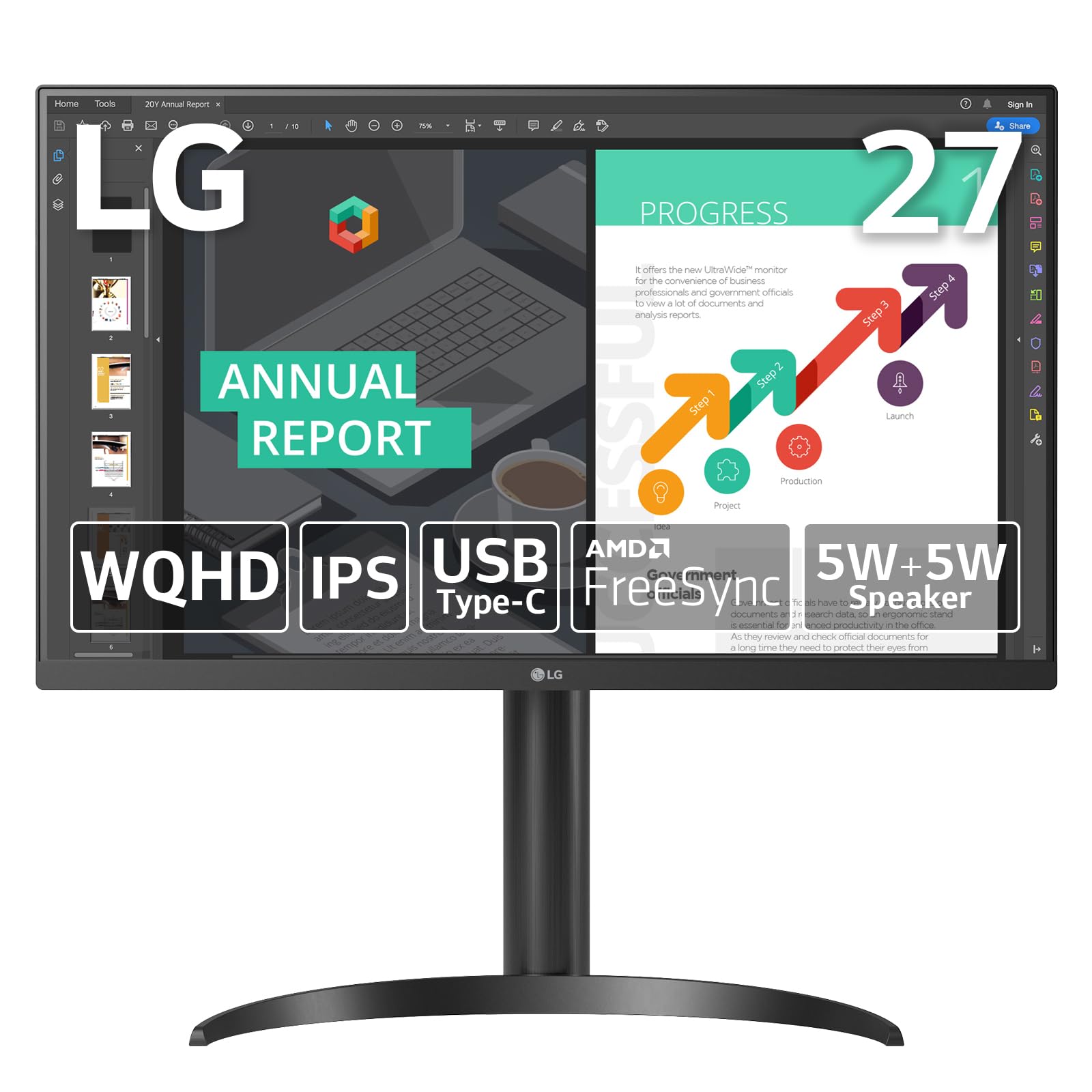 Amazon.co.jp: LG モニター 27QN850-B 27インチ / WQHD(2560×1440